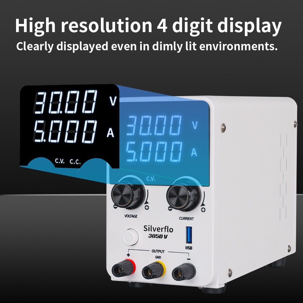 305D-V 180W DC 0-30V 5A Power Supply Variable Bench Switching