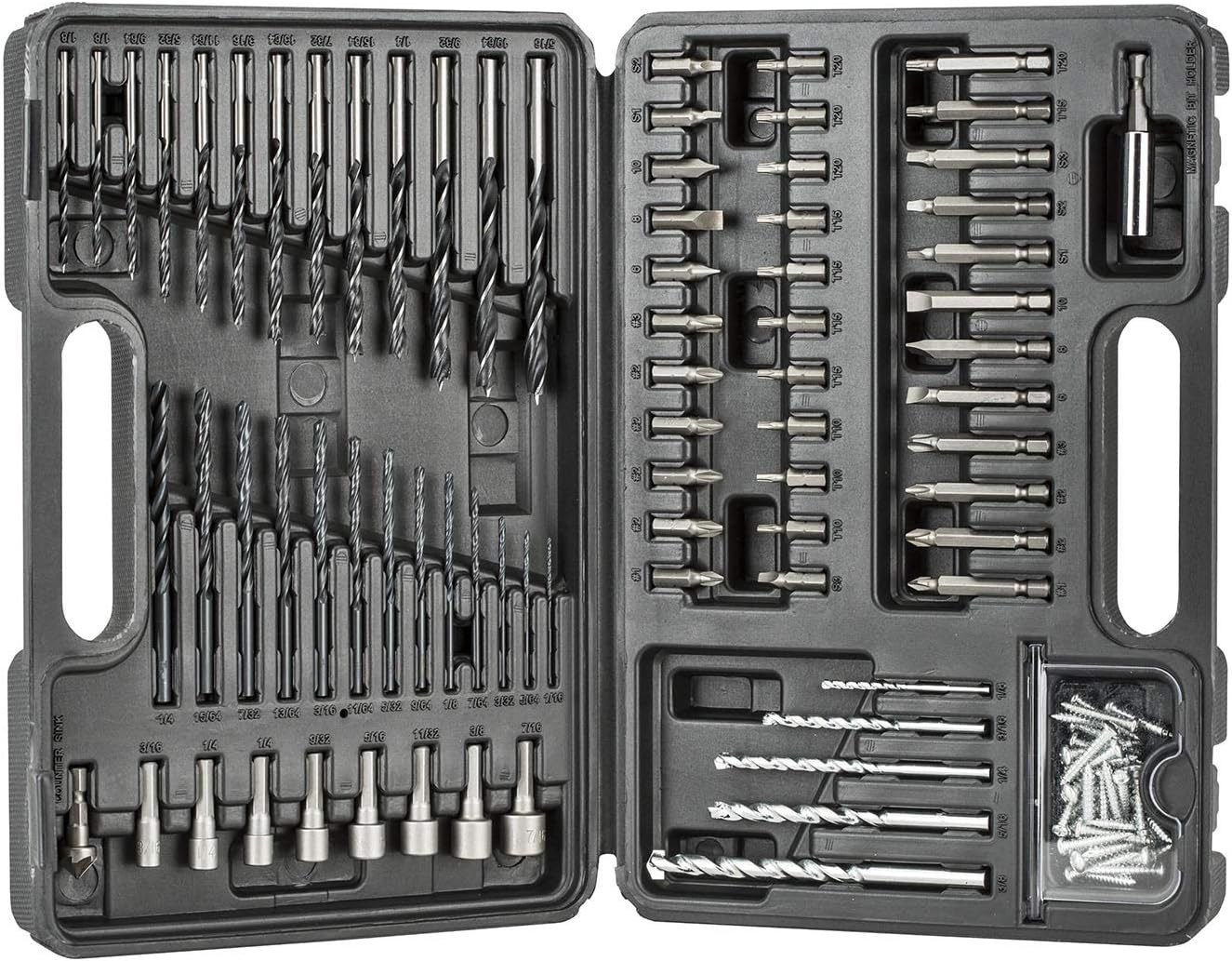 BLACK+DECKER Drill Bit Set/Screwdriver Bit Set Combo, 109-Piece