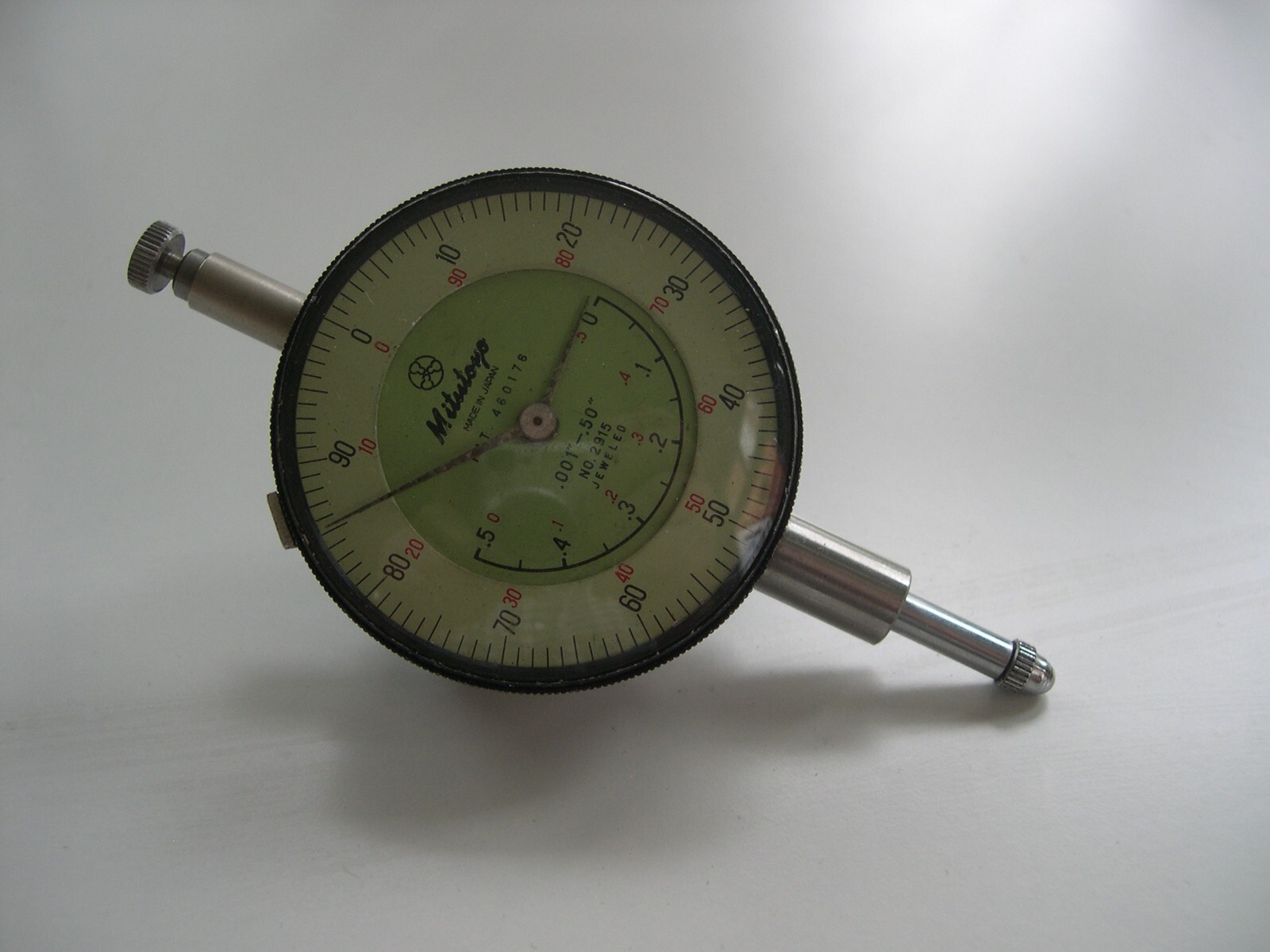 RARE VINTAGE MITUTOYO DIAL INDICATOR 0.01" - .50 NO.2915 JEWELED MADE IN JAPAN