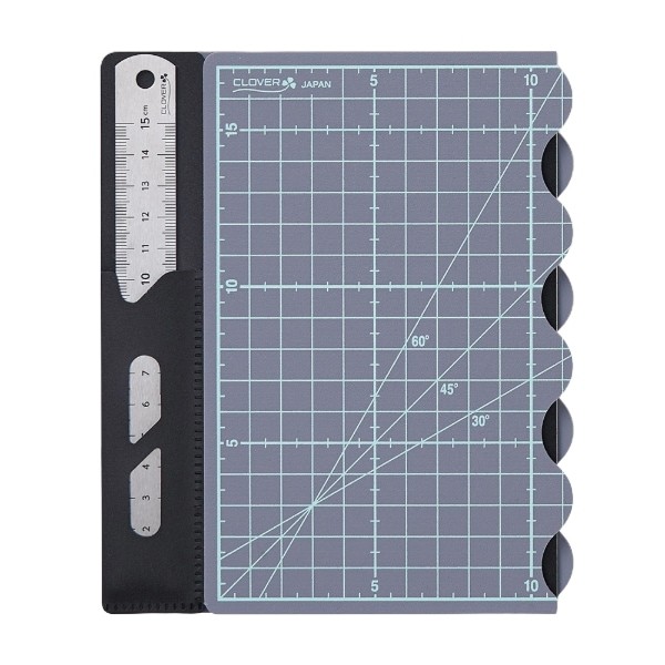 Clover e Cutting Mat B5 Foldable with Ruler 29×18cm (57-857)