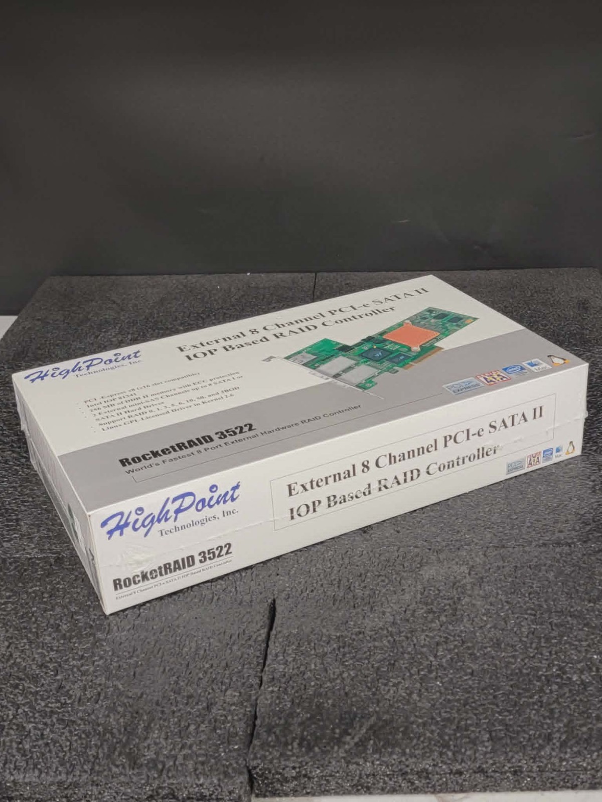 HighPoint RocketRAID 3522 External 8 Channel PCI-e SATA II IOP RAID Controller