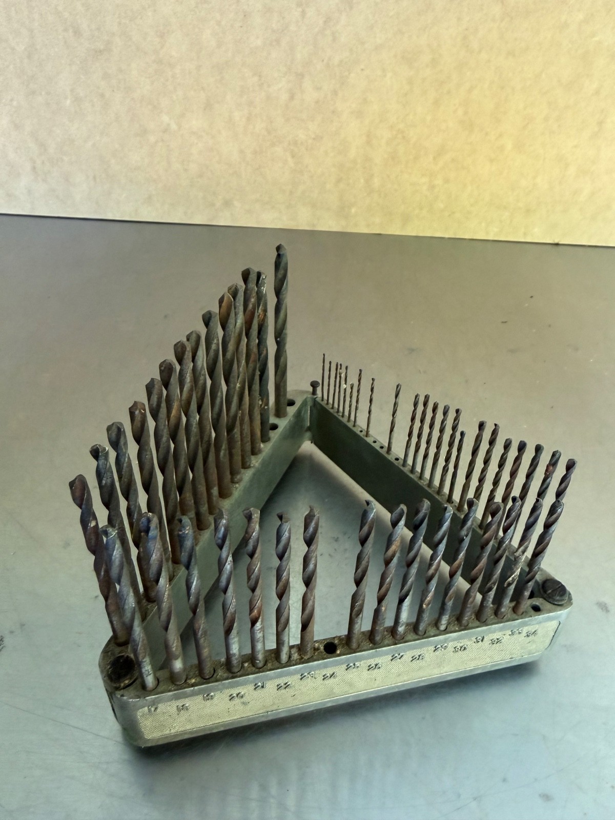 Morse Twist Drill and Machine Co. Folding Bit Holder Stand Index