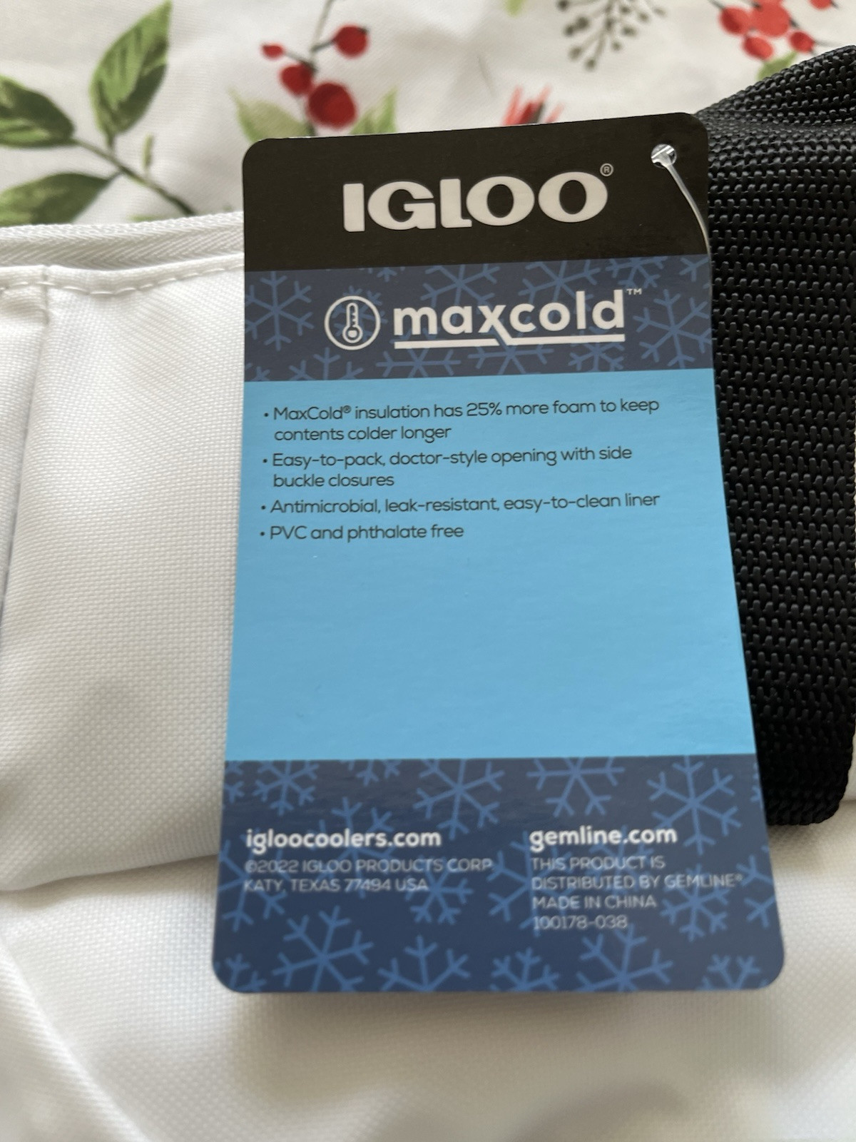 NEW Igloo MaxCold SEADRIFT SNAP DOWN Cooler Bag 36-Cans Insulated Soft Foldable