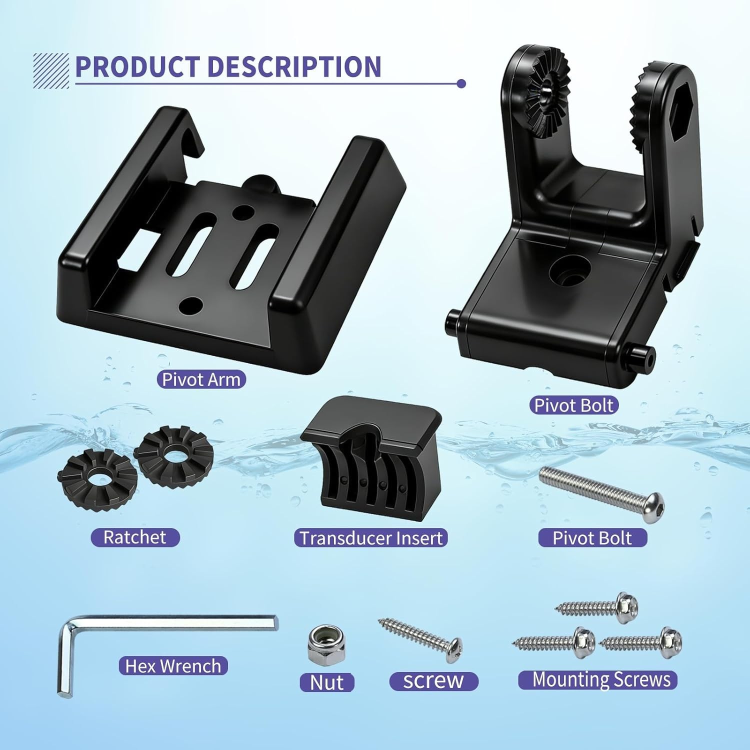 7400931 XNT Transducer Bracket, Transducer Mounting Plate for MHX XNT Model T...