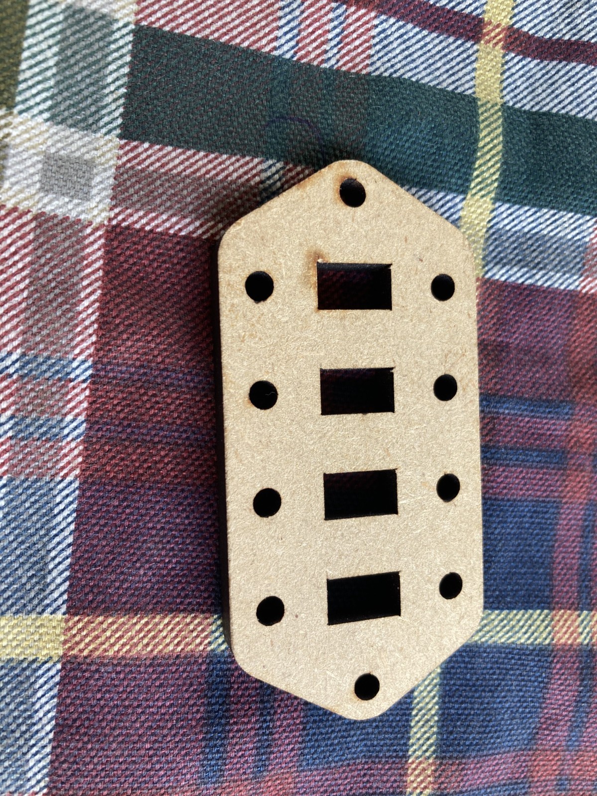 Fender Bass VI Switch Routing Template