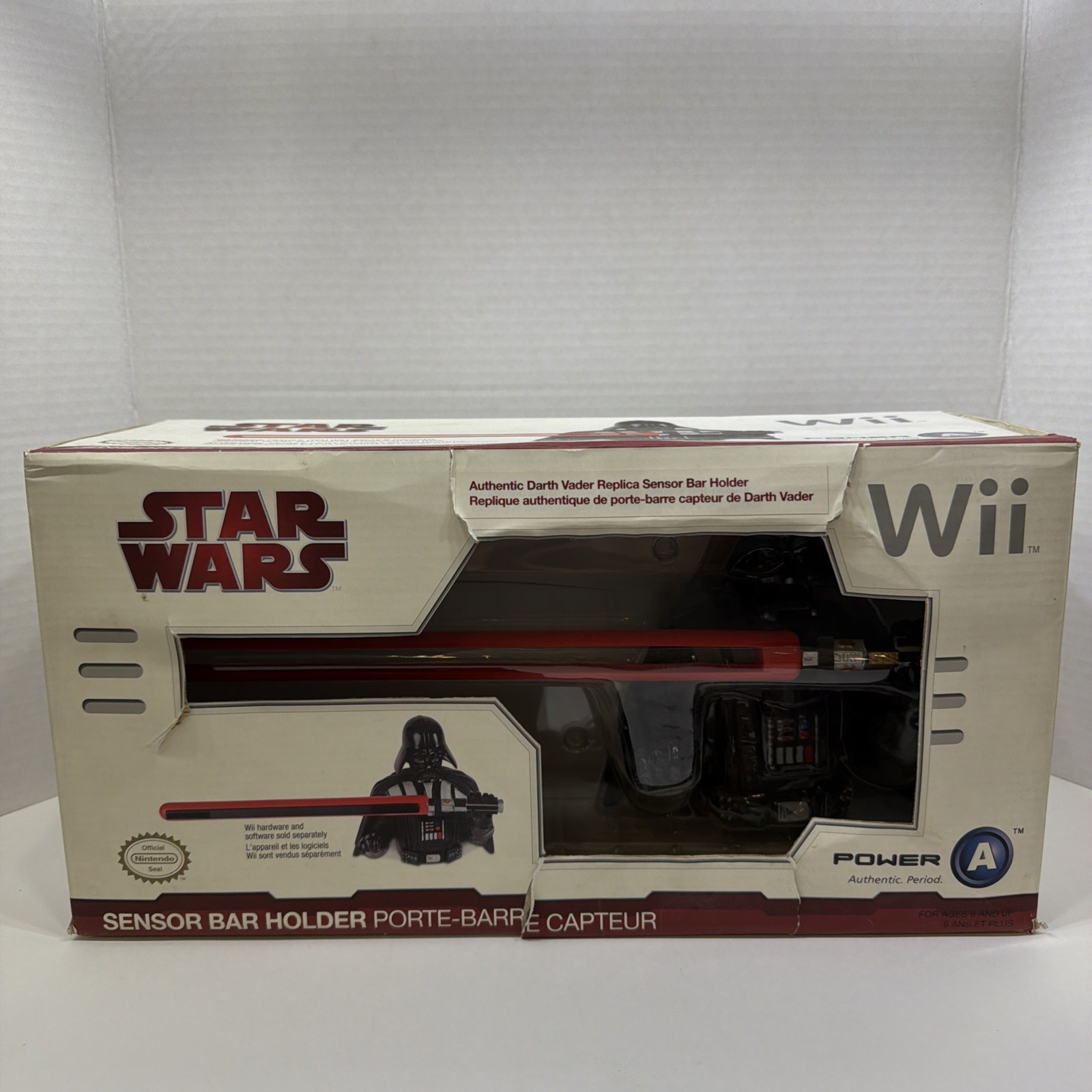 Power A Star Wars Darth Vader Wii Sensor Bar Holder Stand Black/Red