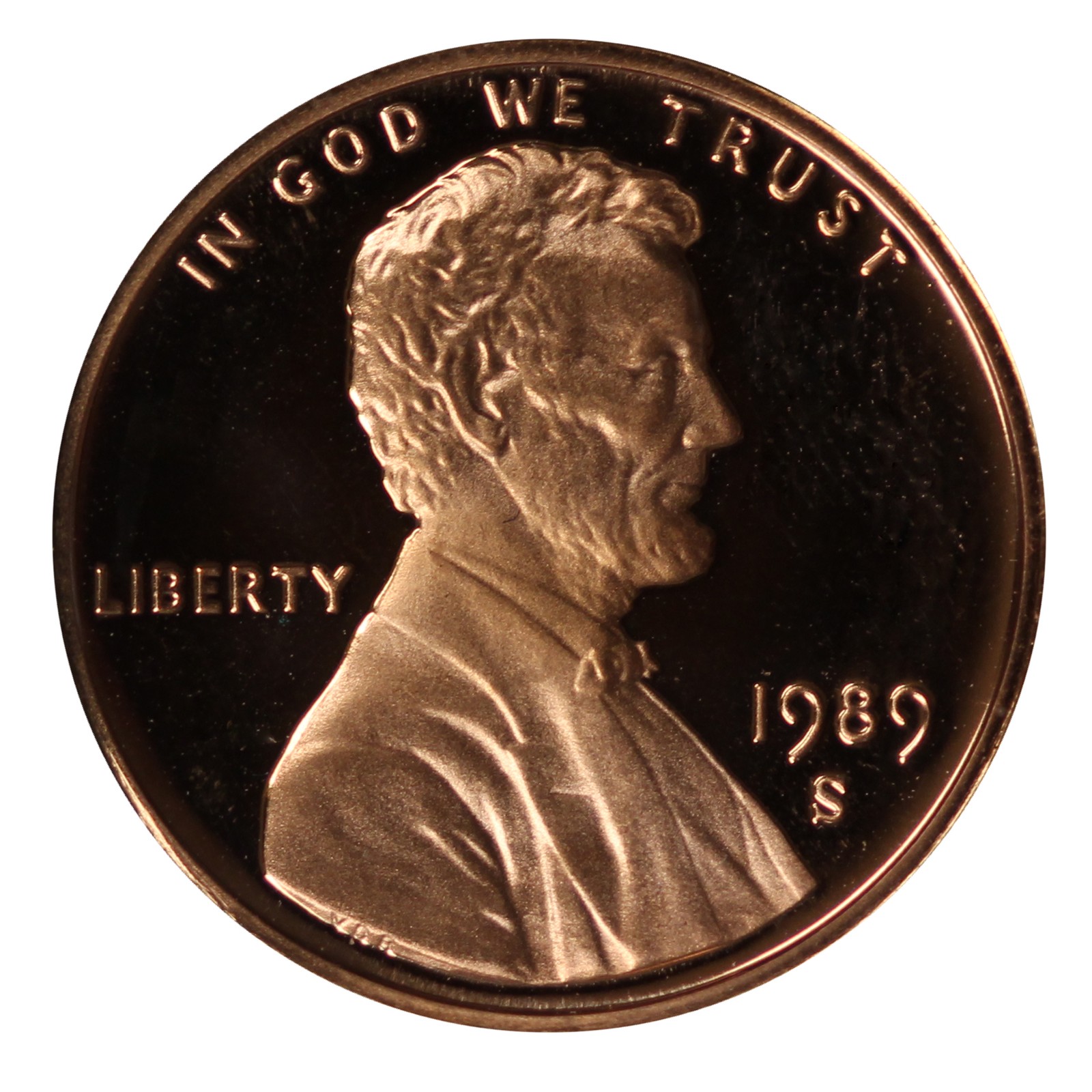 1989 -S Lincoln Memorial Cent Gem Proof Single Coin