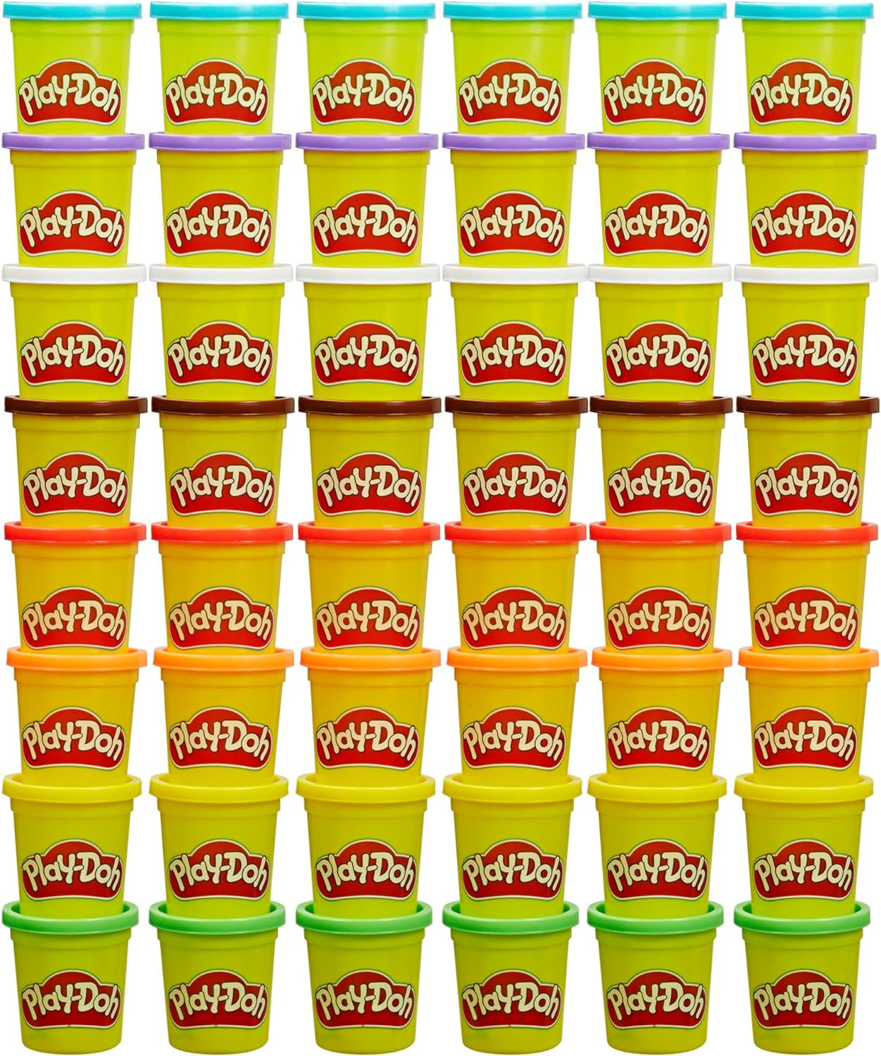 Bulk Pack of 48 Cans, 6 Sets of 8 Modeling Compound Colors, 3Oz, Back to School