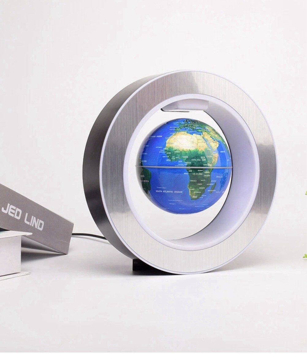 Globe Levitating Rotating LED Tabletop Globe Modern Multicolor Freestanding