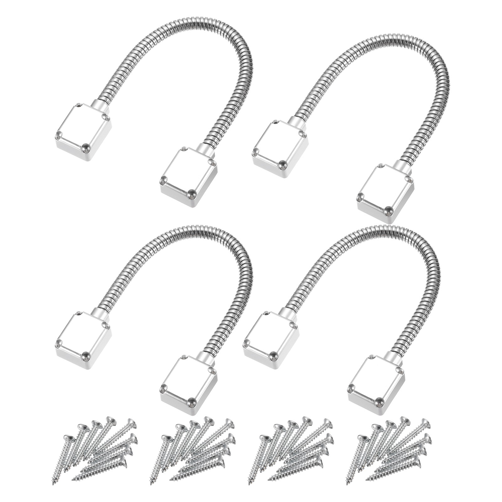 4 Pcs Flexible Door Wire Protection Sleeving Conduit with Ends 400mm x 9.5mm