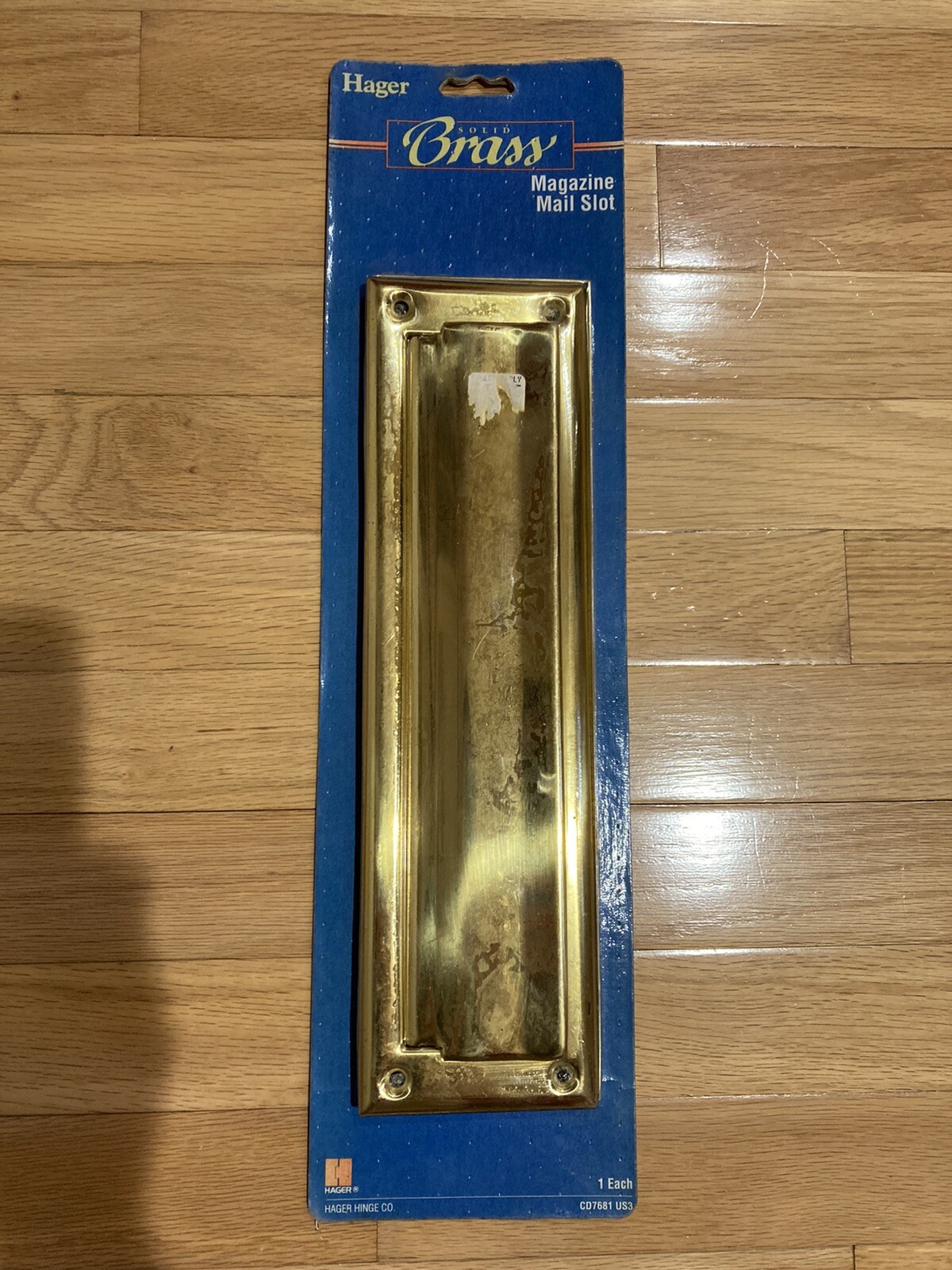 Hager Solid Brass Magazine Mail Slot No CD7681 US3. New Old Stock