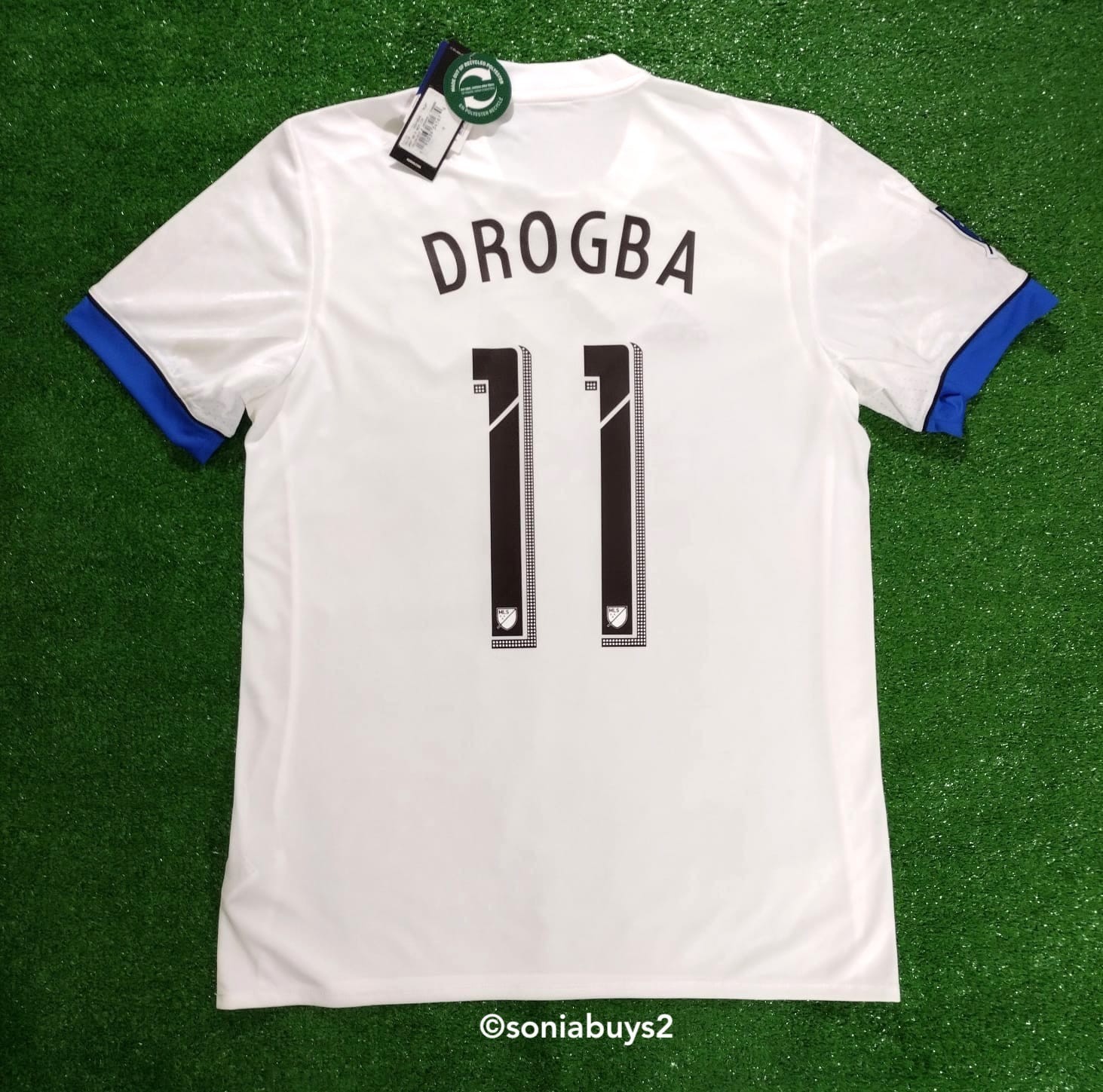 Adidas Men's DROGBA MLS FC Montreal Impact Away Soccer Jersey, AY6913, White, M