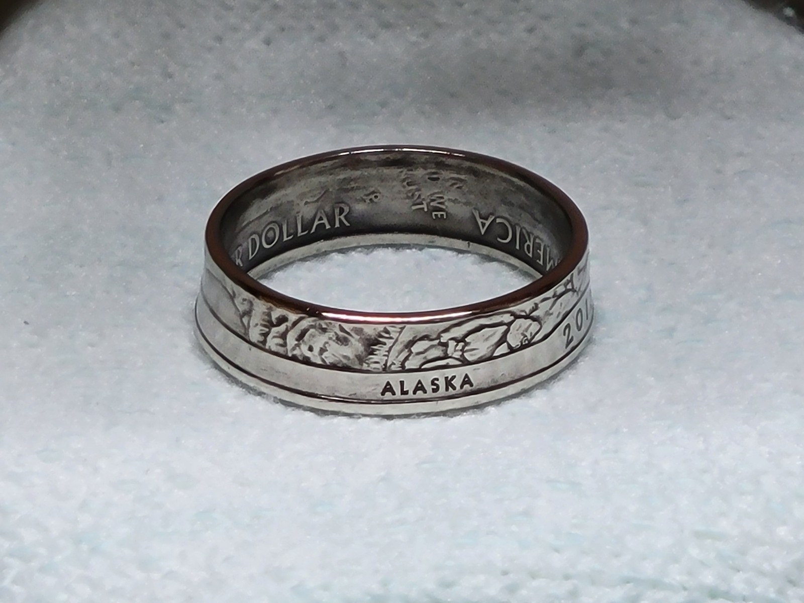 DENALI, AK. - Size 9 State Quarter Coin Ring