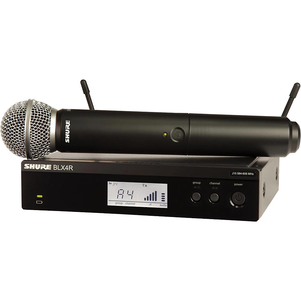 Shure BLX24R/SM58 Wireless System w/ Rckmntble Receiver and SM58 Mic Capsule H10