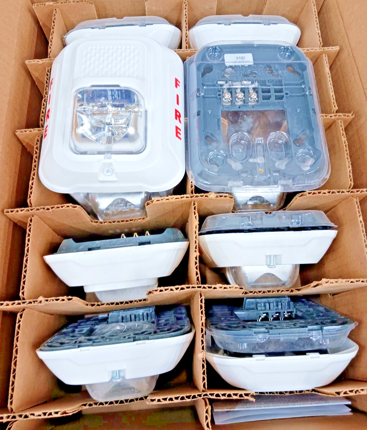 New Lot of 9 System Sensor SWL Wall Strobe White