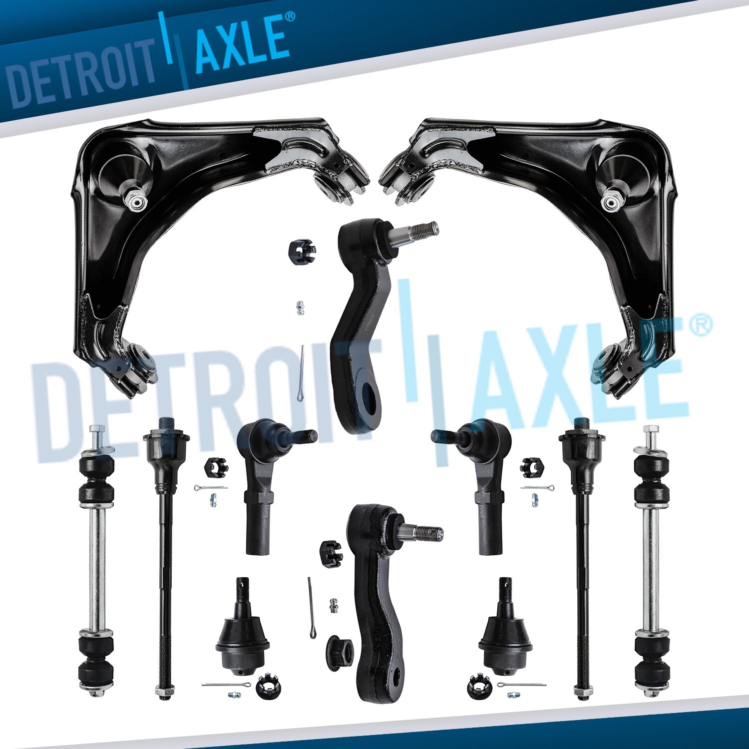 12pc Front Upper Control Arms Suspension Kit for Silverado Sierra 2500 3500 HD