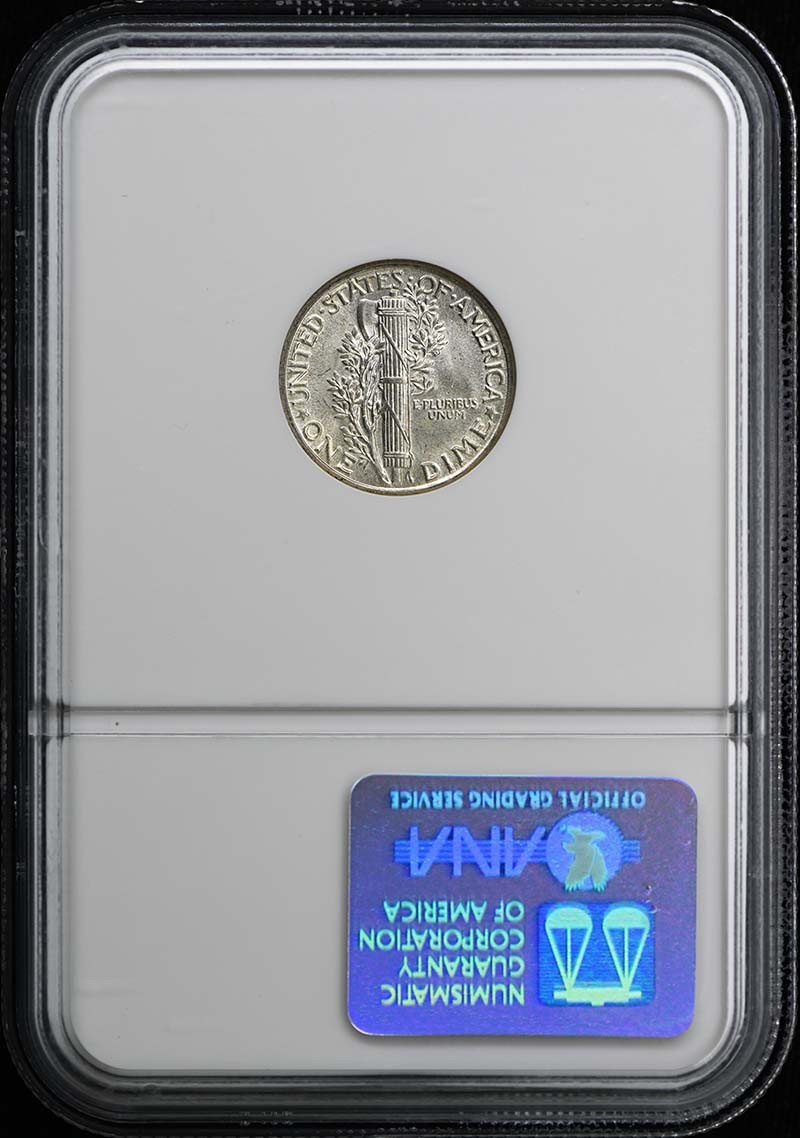 1938 Mercury Dime 10C NGC MS66
