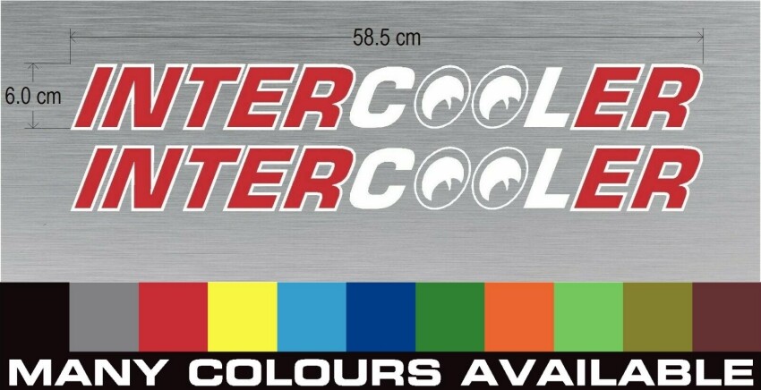 Intercooler Window Decals / stickers - Scania