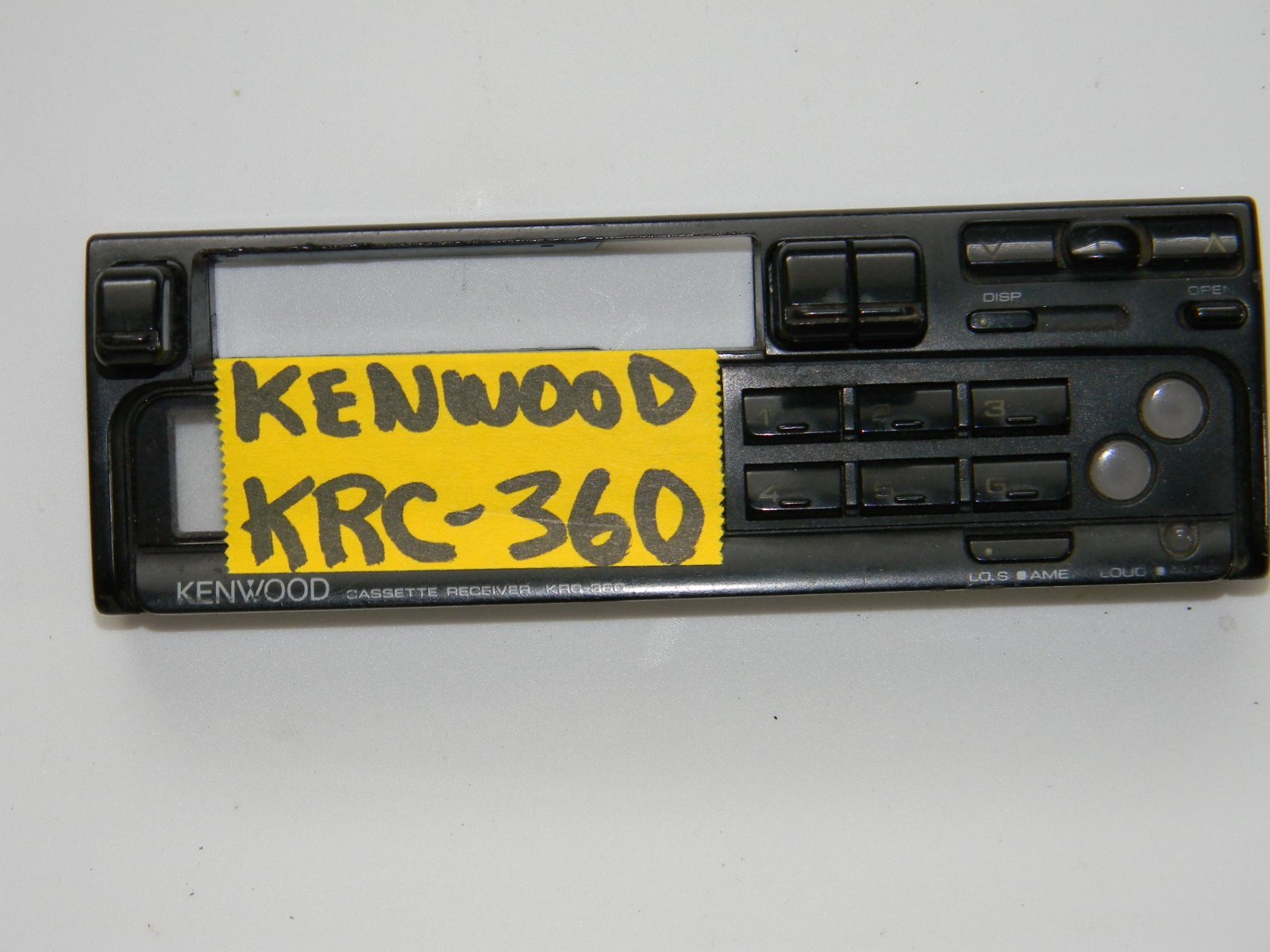 KENWOOD CASSETTE RADIO FACEPLATE MODEL KRC-360 TESTED GOOD GUARANTEED