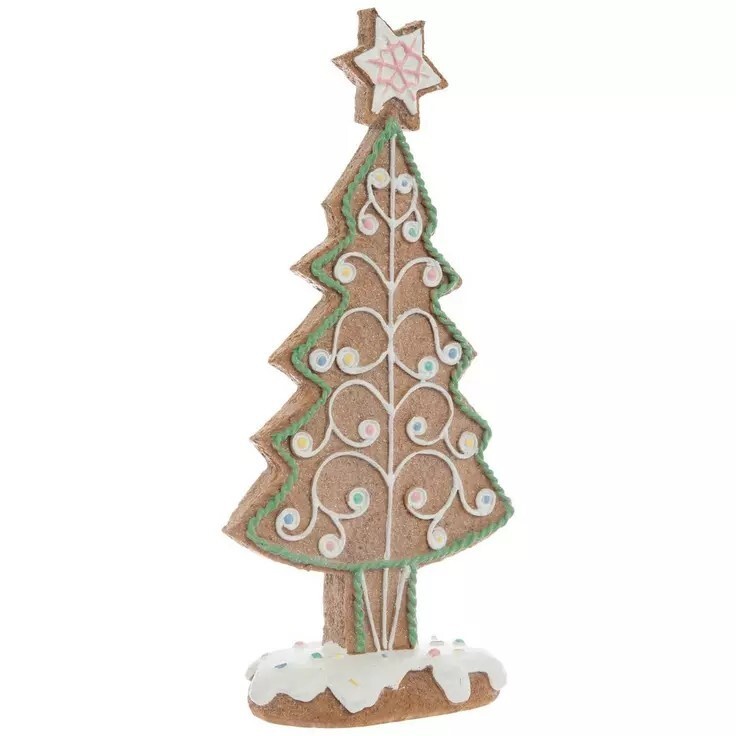 Cookie Tree with Star Christmas Figurine 13"