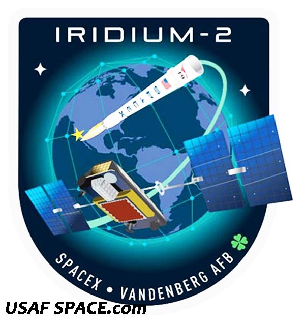 Authentic Iridium-2 - SPACEX FALCON 9 F-9 VAFB Launch SATELLITE Mission PATCH