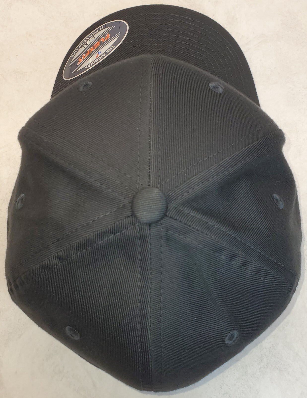 HD Wing Patch on Flexfit 6277 Combed Cotton Hat L/XL 7 1/4" - 7 5/8" Black