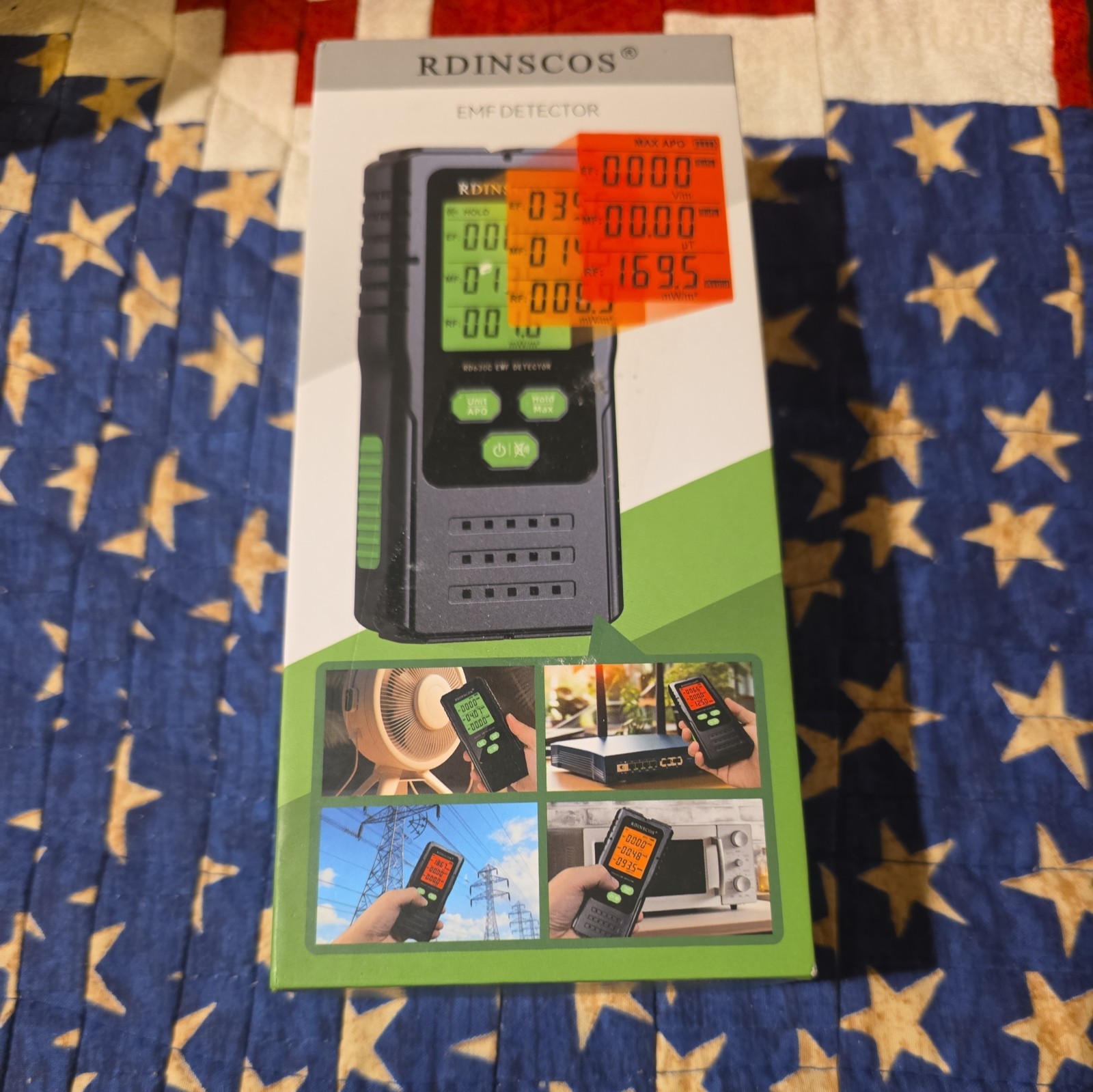 RDINSCOS EMF Detector Detect Types of Electromagnetic Radiation