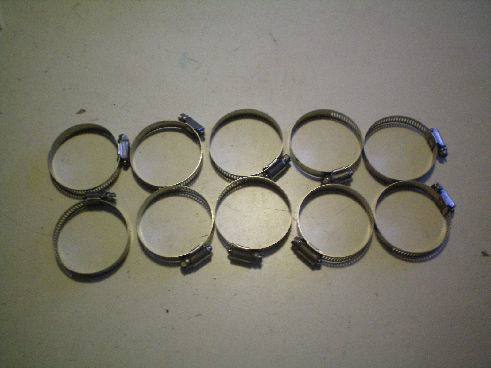 MURRAY QTY. TEN OF #HF32SS (1 9/16" TO 2 1/2") SST HOSE CLAMPS, FREE FREIGHT