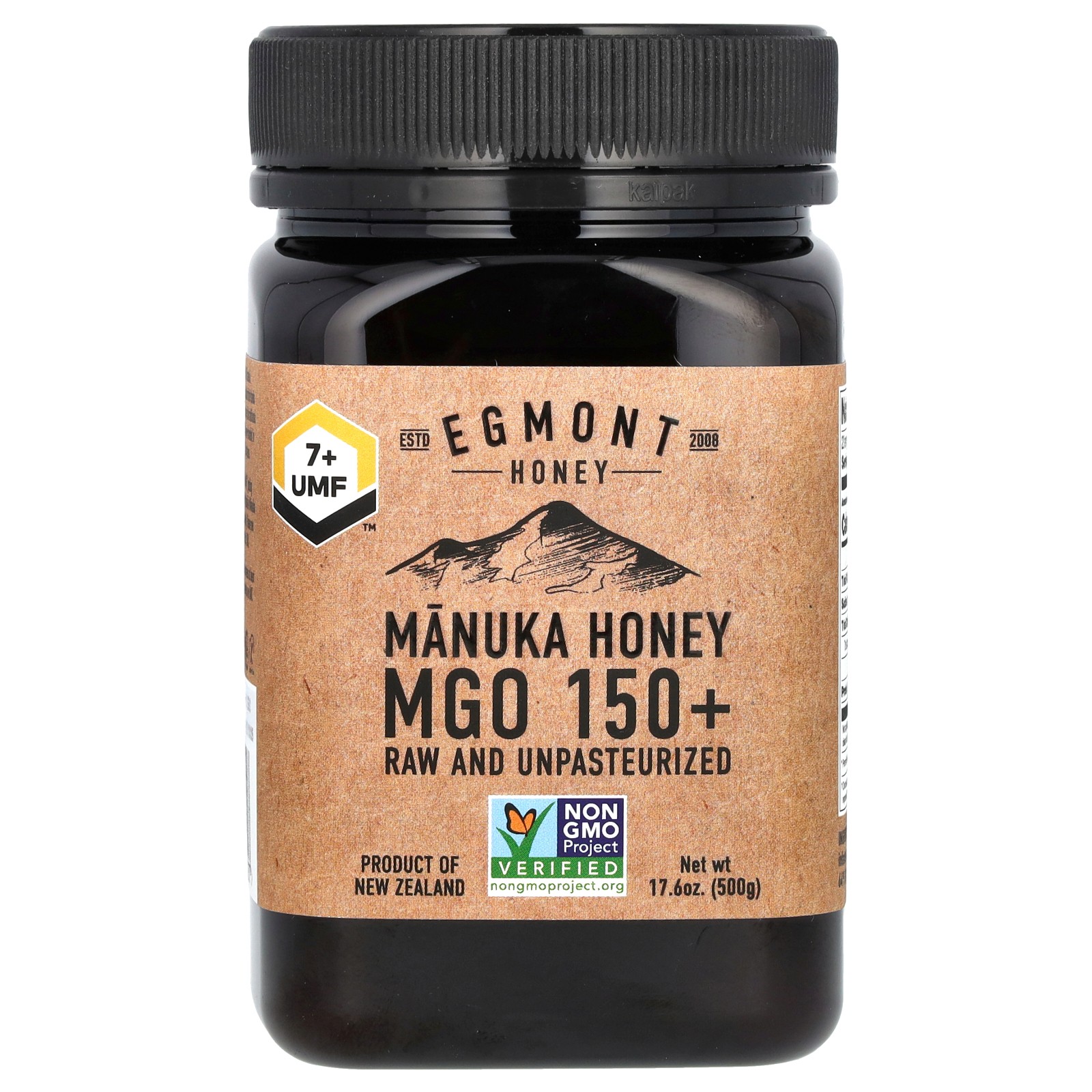 Manuka Honey, Raw And Unpasteurized, UMF™ 7+, MGO 150+, 17.6 oz (500 g)