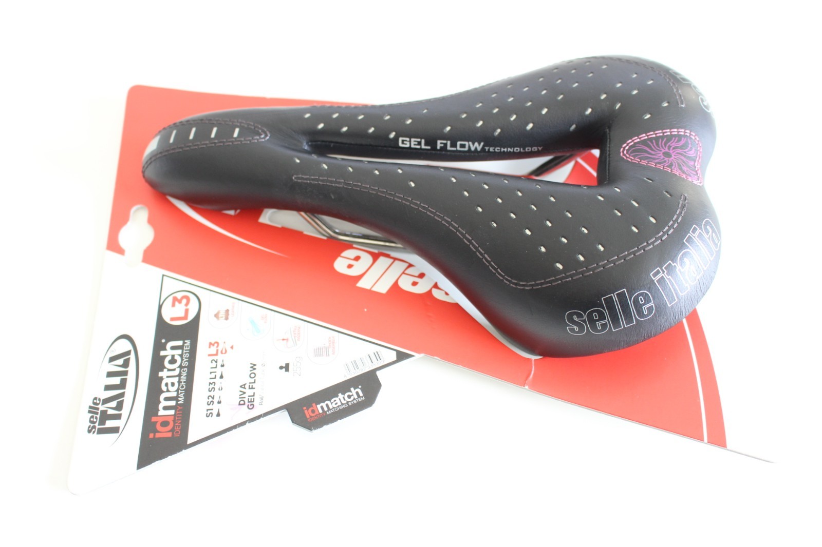 Selle Italia Women's Vanox Rails L3 gel flow technology Diva Lady Bike Seat NEW