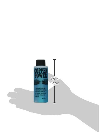 Copper Power Aquarium Pond Water Treatment 4oz Safe Fish Disease Control