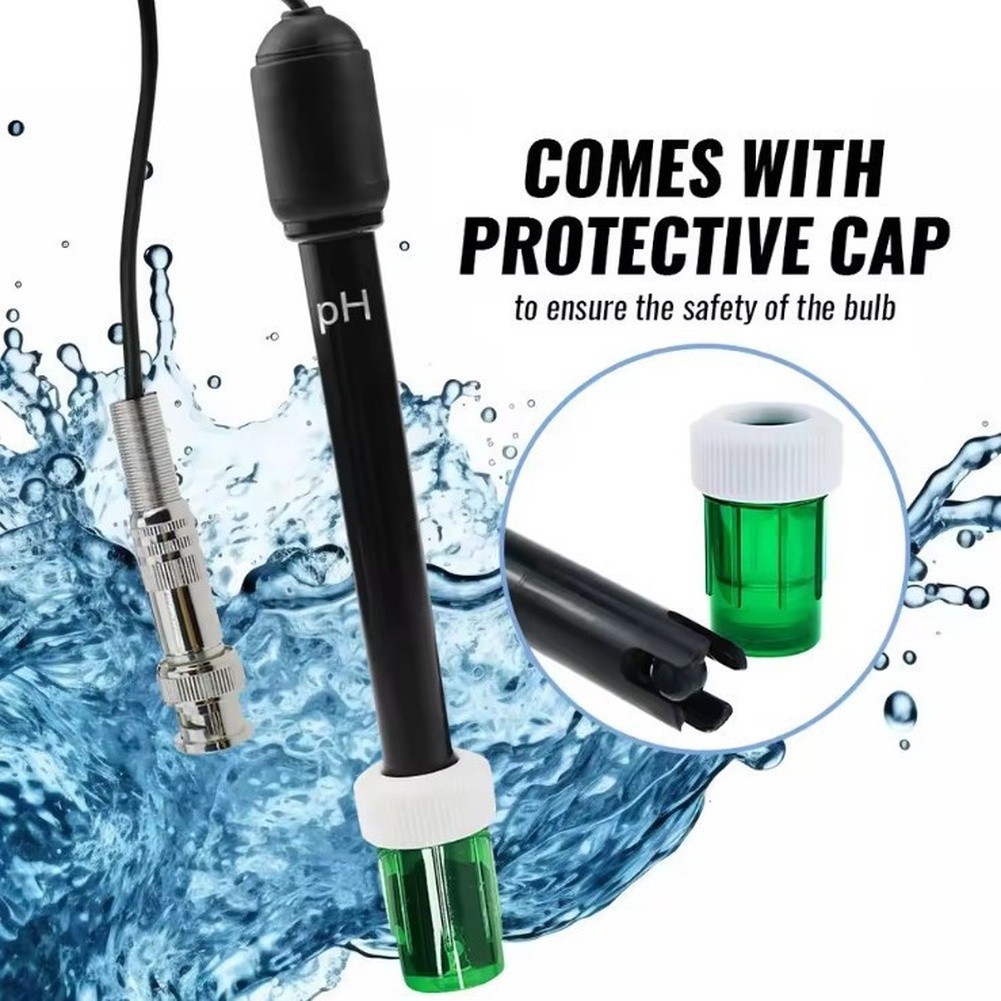 Replaceable For pH Electrode with BNC Connector for For pH Meters Pools Labs