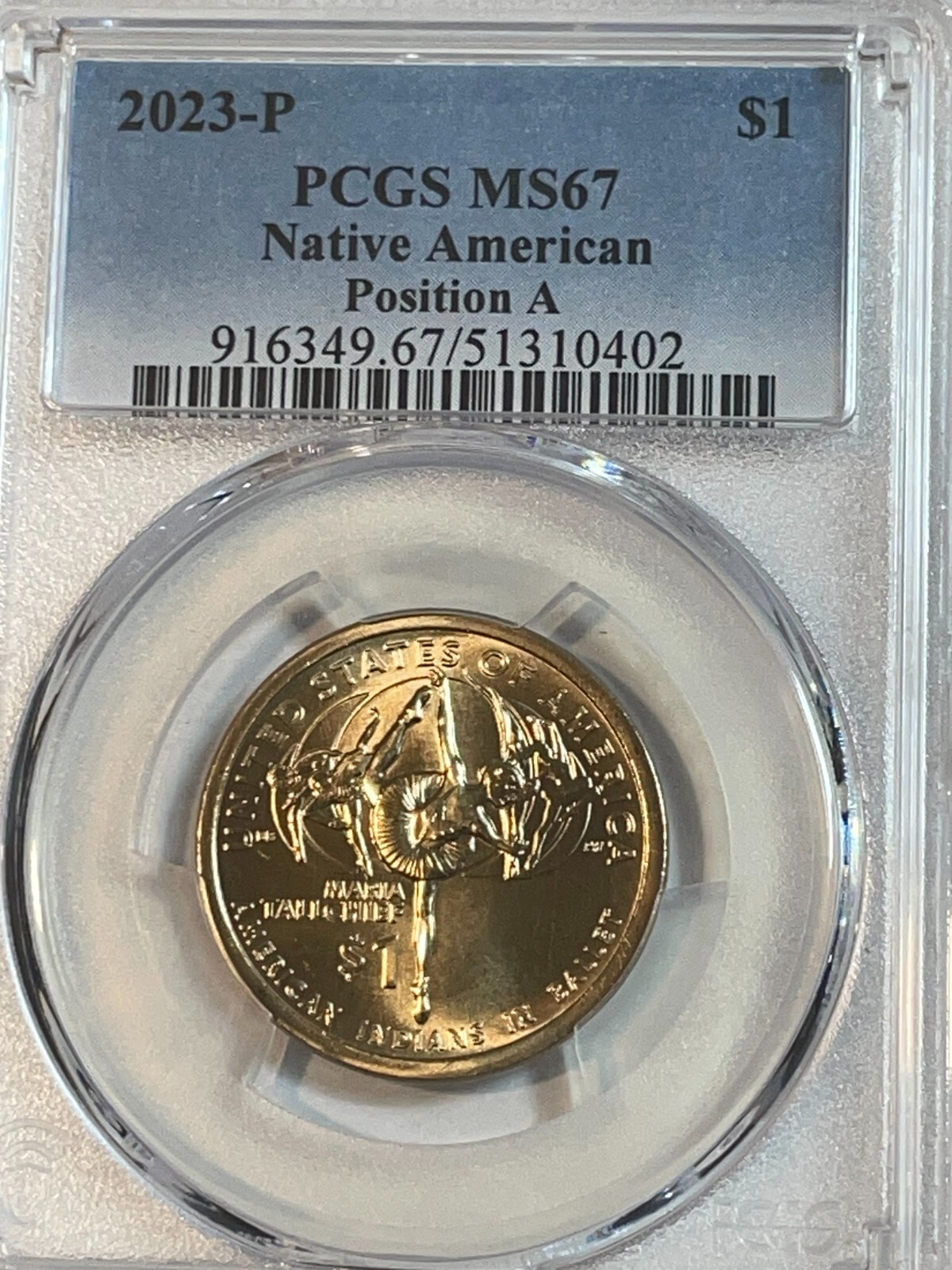 2023 P Position A Native American Dollar PCGS MS67  Sacagawea