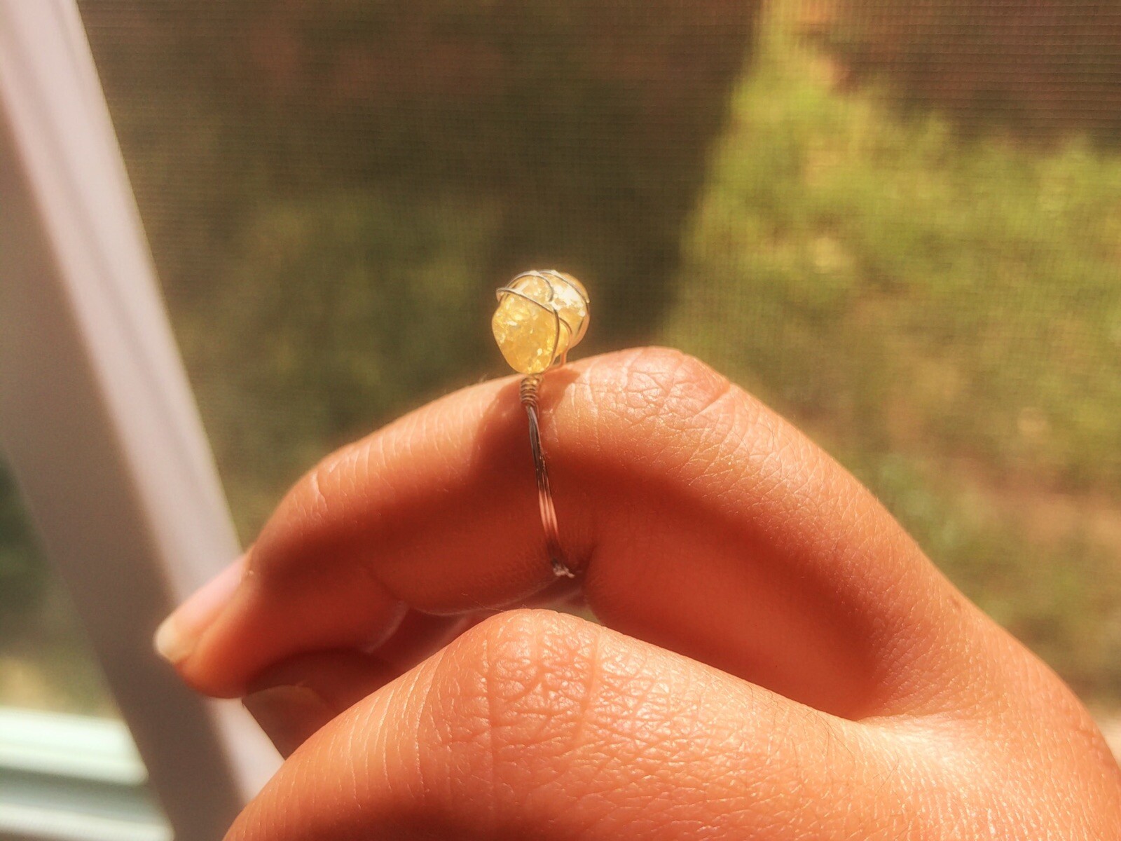 handmade wire wrapped rings