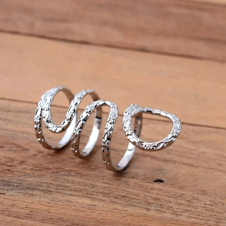 Arthritis Ring full Finger Ring Splint Knuckle Ring, 925 Silver Ring All Size R9