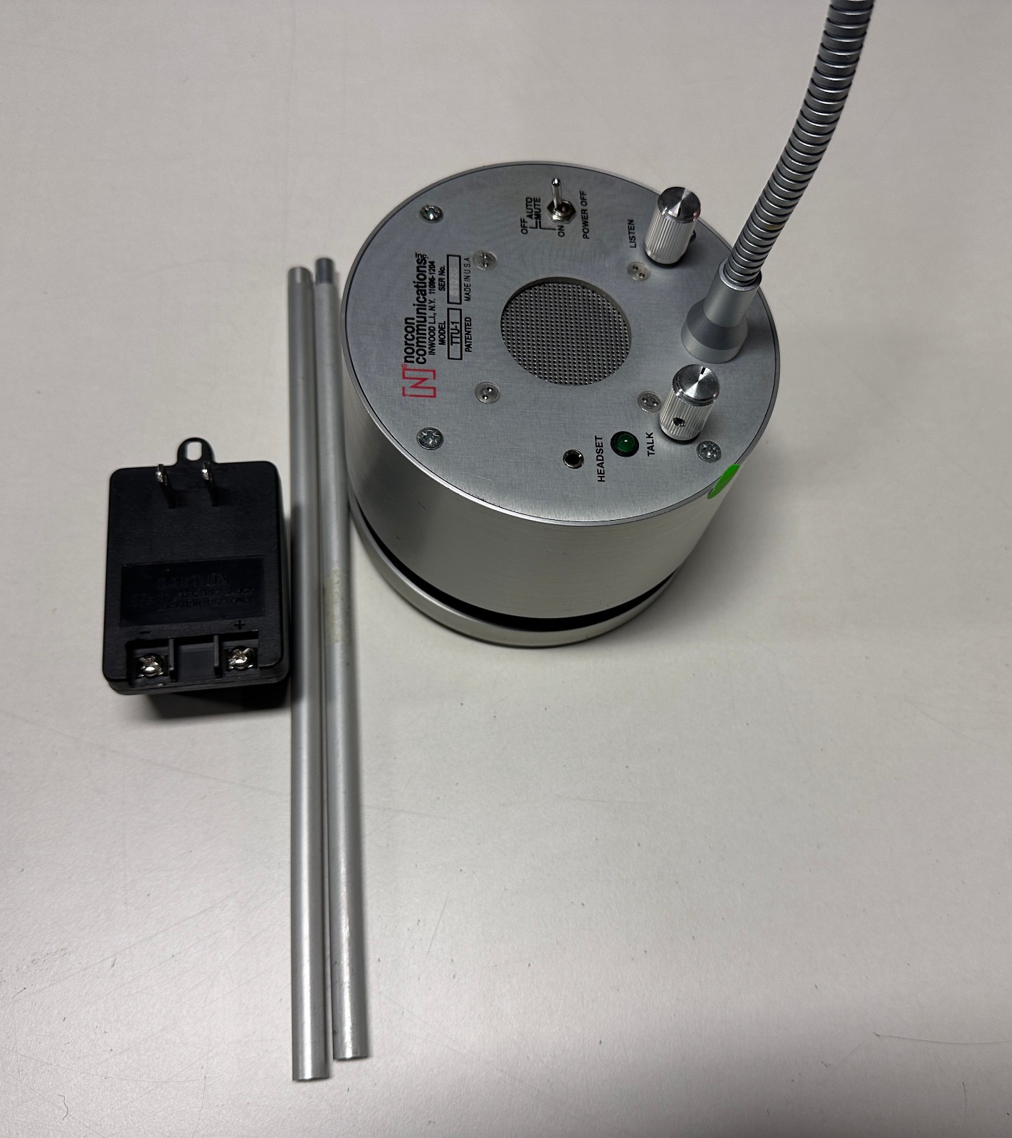 Norcon TTU-1 Talk Through 2-Way Intercom System - Fully Working Condition