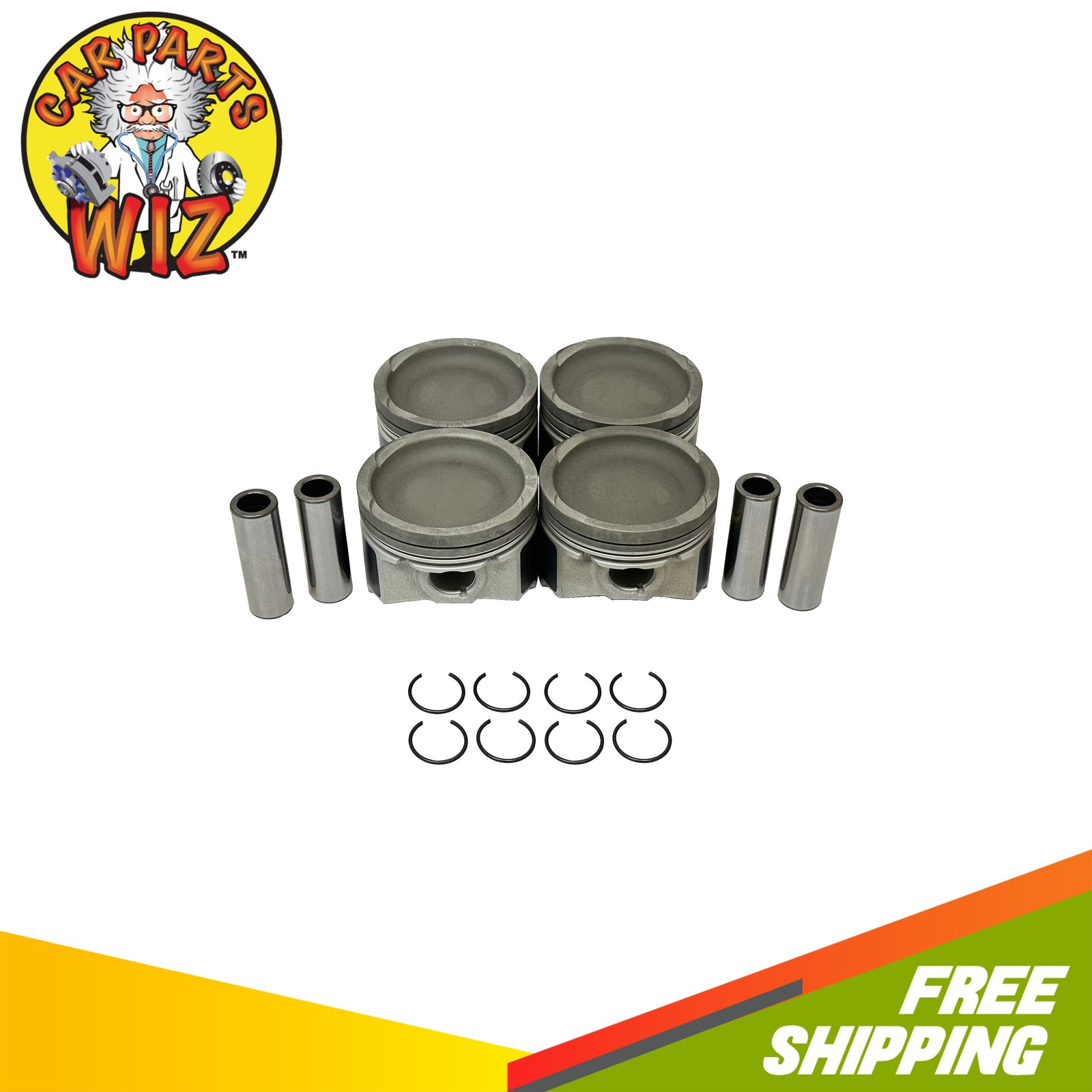 Engine Piston Set Fits 14-20 Jeep Fiat Renegade 500L 500X 500 Spider 1.4L EAM