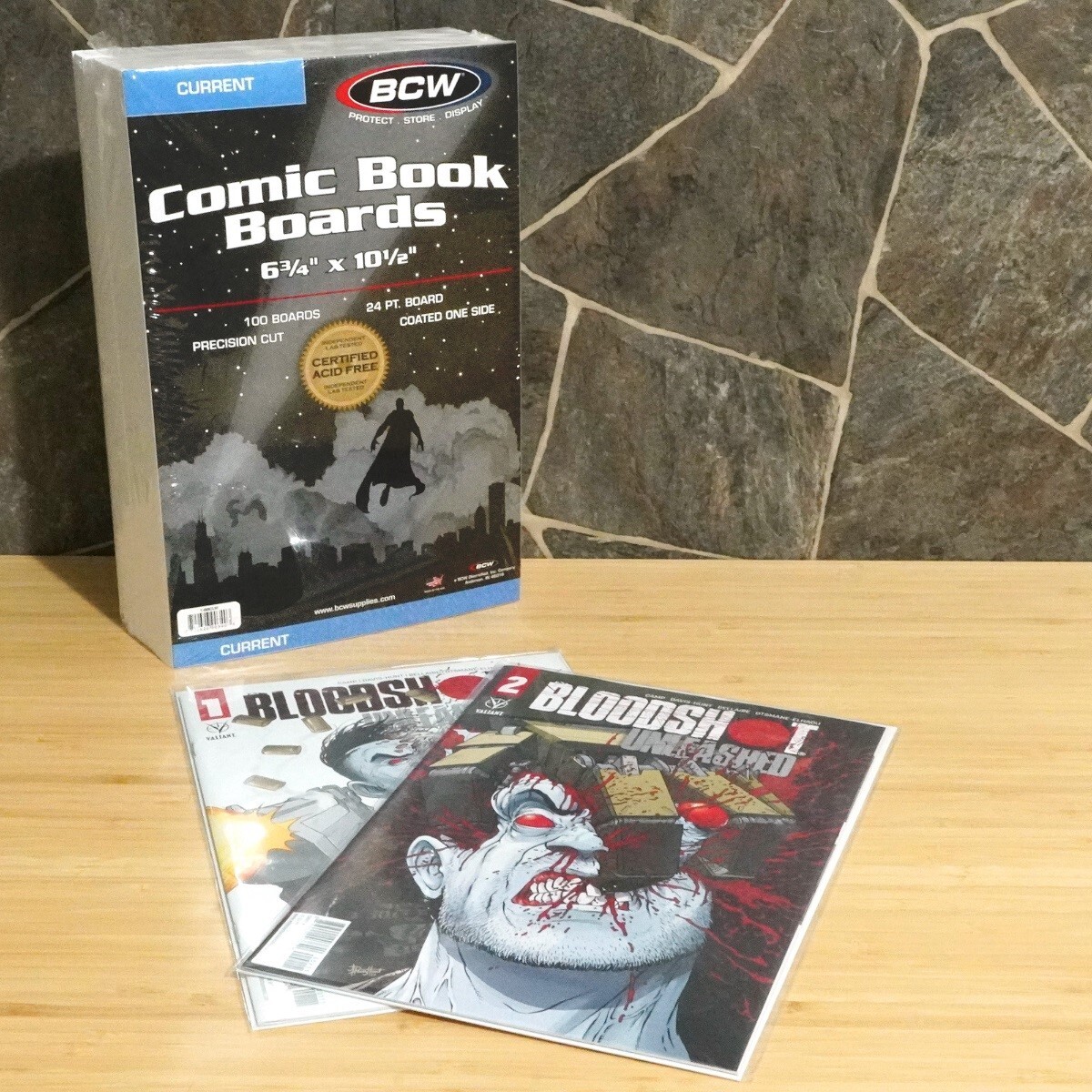 100 BCW THICK Comic Book Bags Sleeve + Boards Modern Current Annual Safe Storage