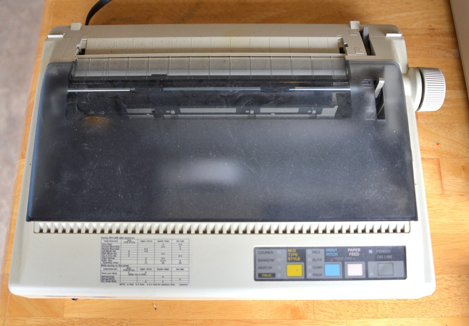 Vintage Star Micronics NX-1000 Rainbow, Printer. Was used with Commodore 2000