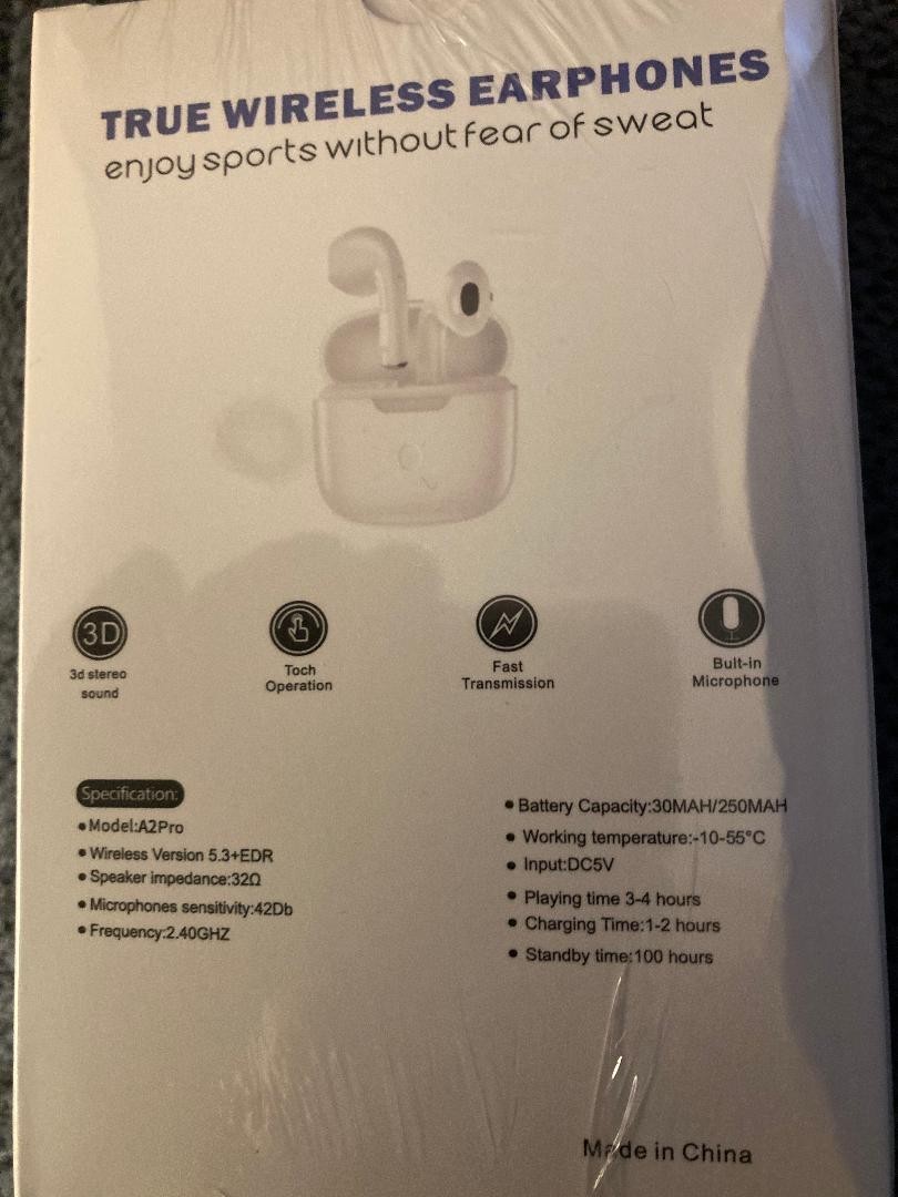 A2 Pro Tws 5.3 True Wireless Bluetooth Earbuds Infrared In Ear Detection - White