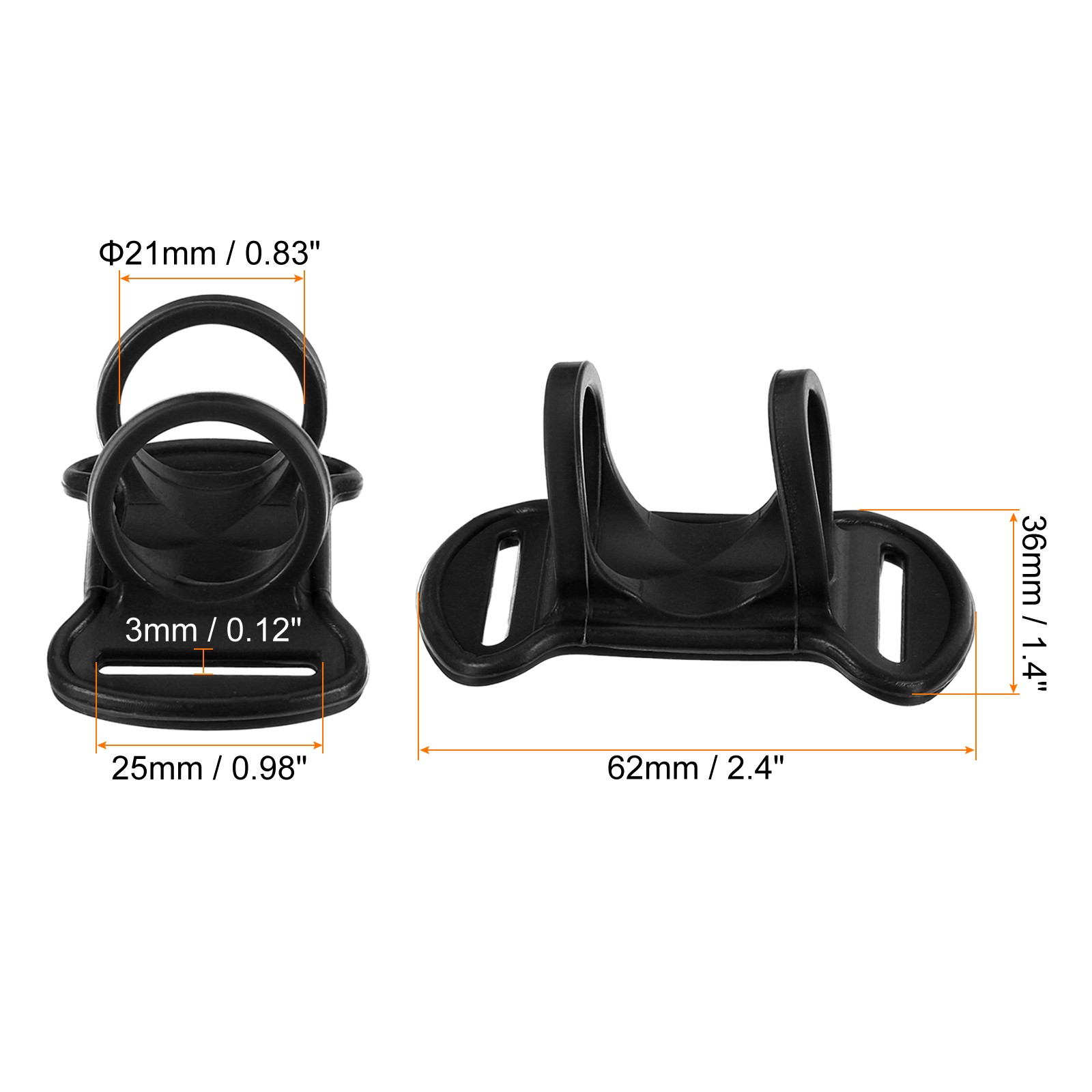 4Pcs Headlamp Flashlight Holder Silicone Soft High Elastic Stand