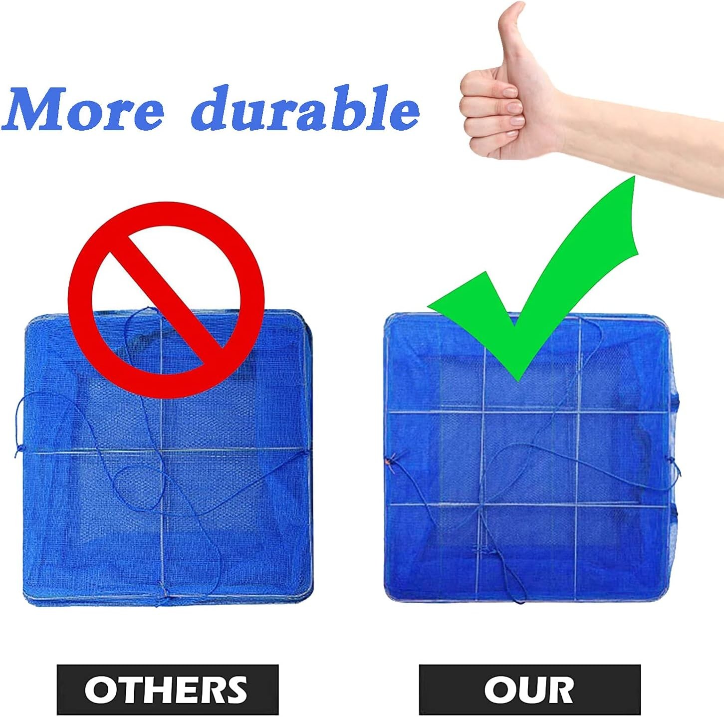 Hanging Drying Net Foldable Drying Rack Net Dryer 19.7"x19.7"x37.4" 6 Layer