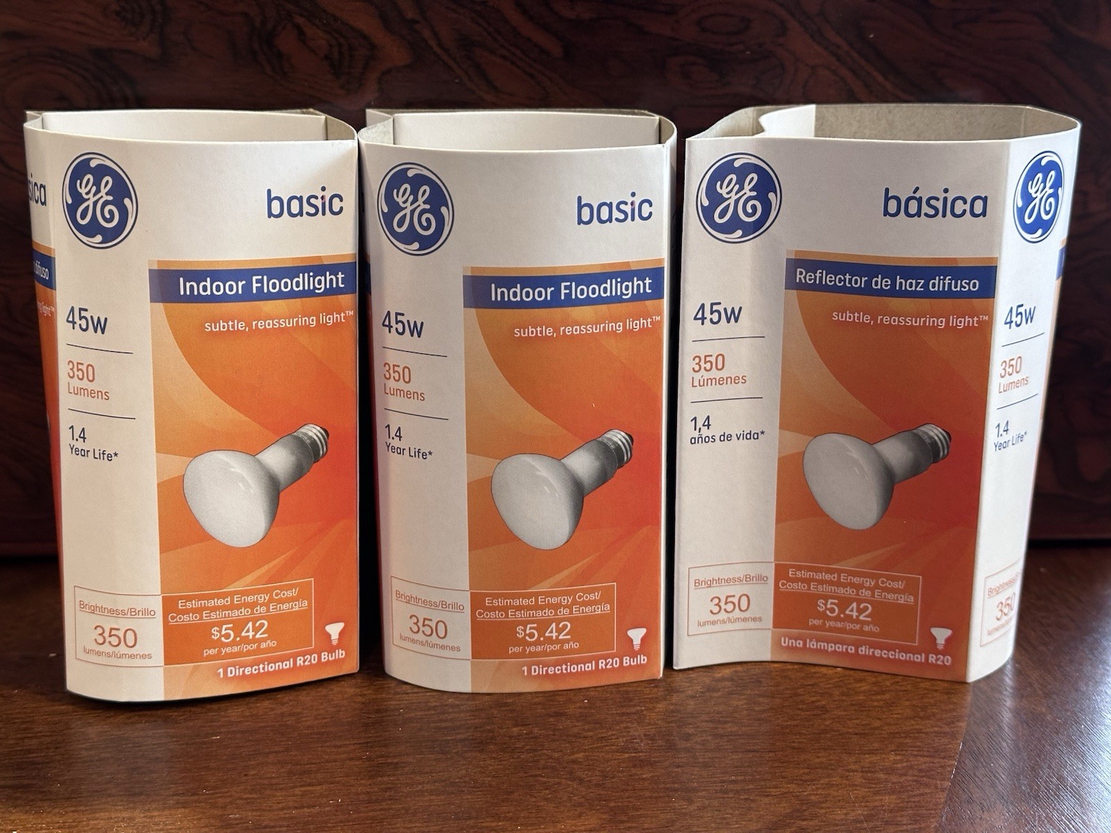 GE - Soft White - #73026 - R20 - Indoor Floodlights - 3 Pack