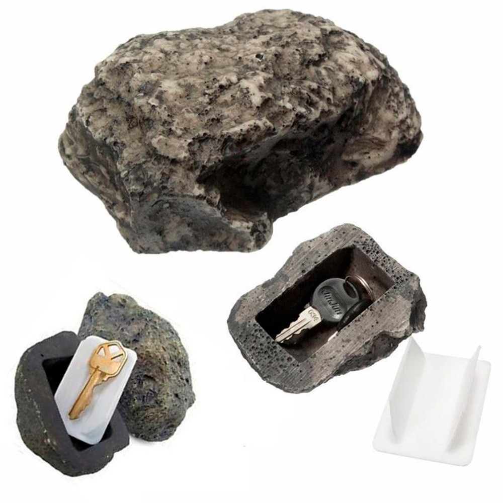 Rock Hidden Compartment | Stone Secret Stash | Diversion Safe Outdoor