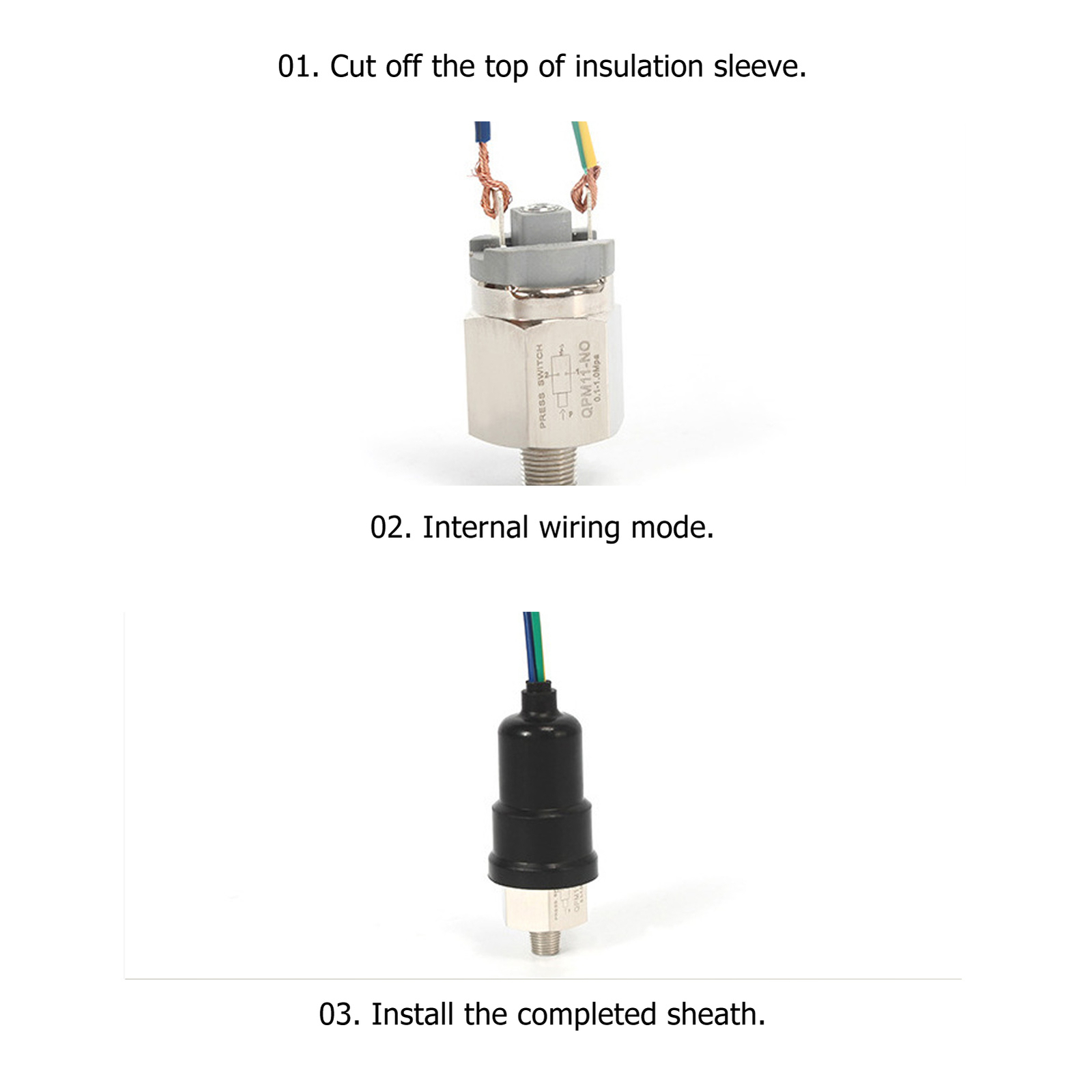 Pneumatic Adjustable Diaphragm Type Pressure Switch Pressure Switch For Pump