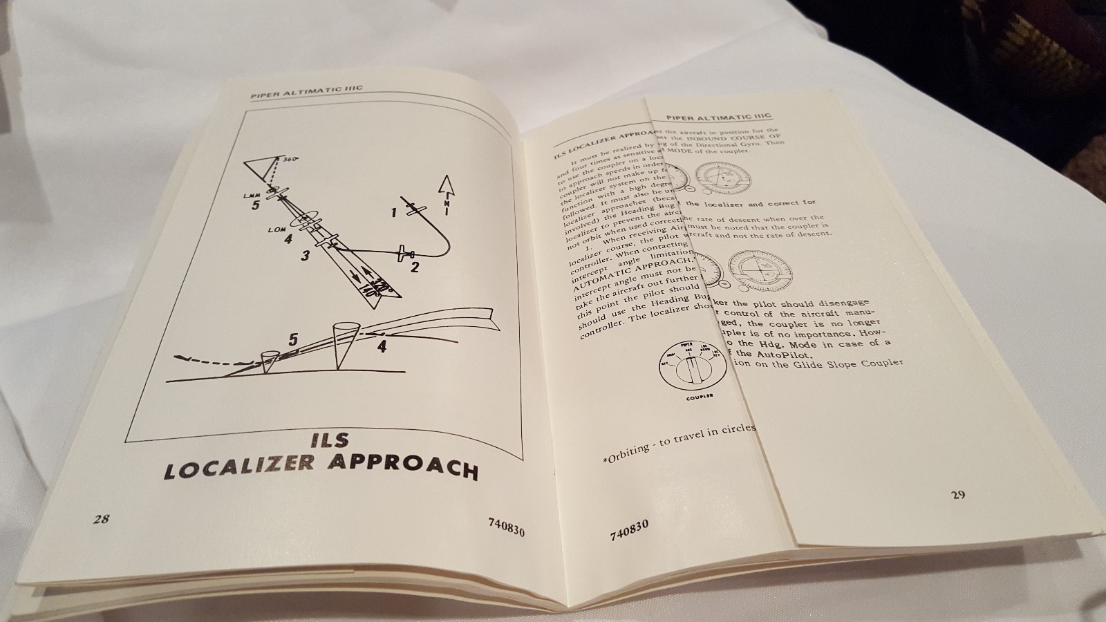 Operating Manuel for Piper Altimatic III C Instructions Printed 1975