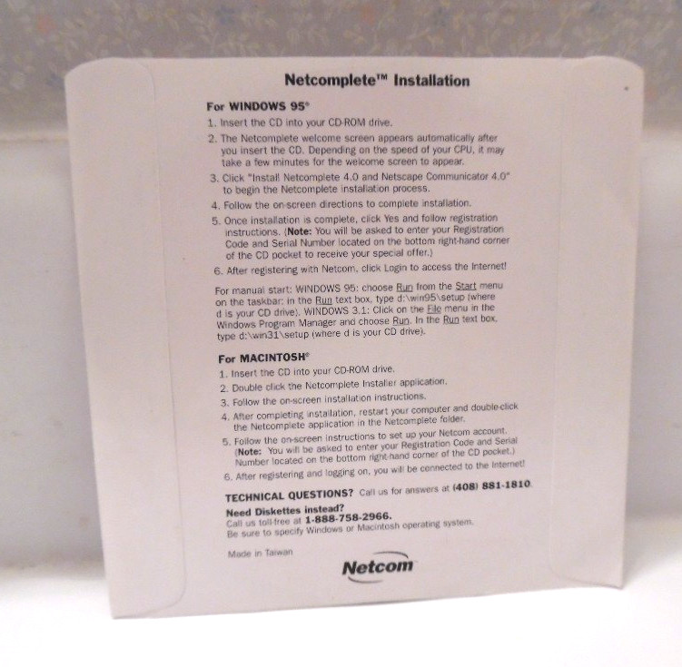 7 Vintage Internet Service Software CDs - SWBell, Netcomplete, Internet Explorer