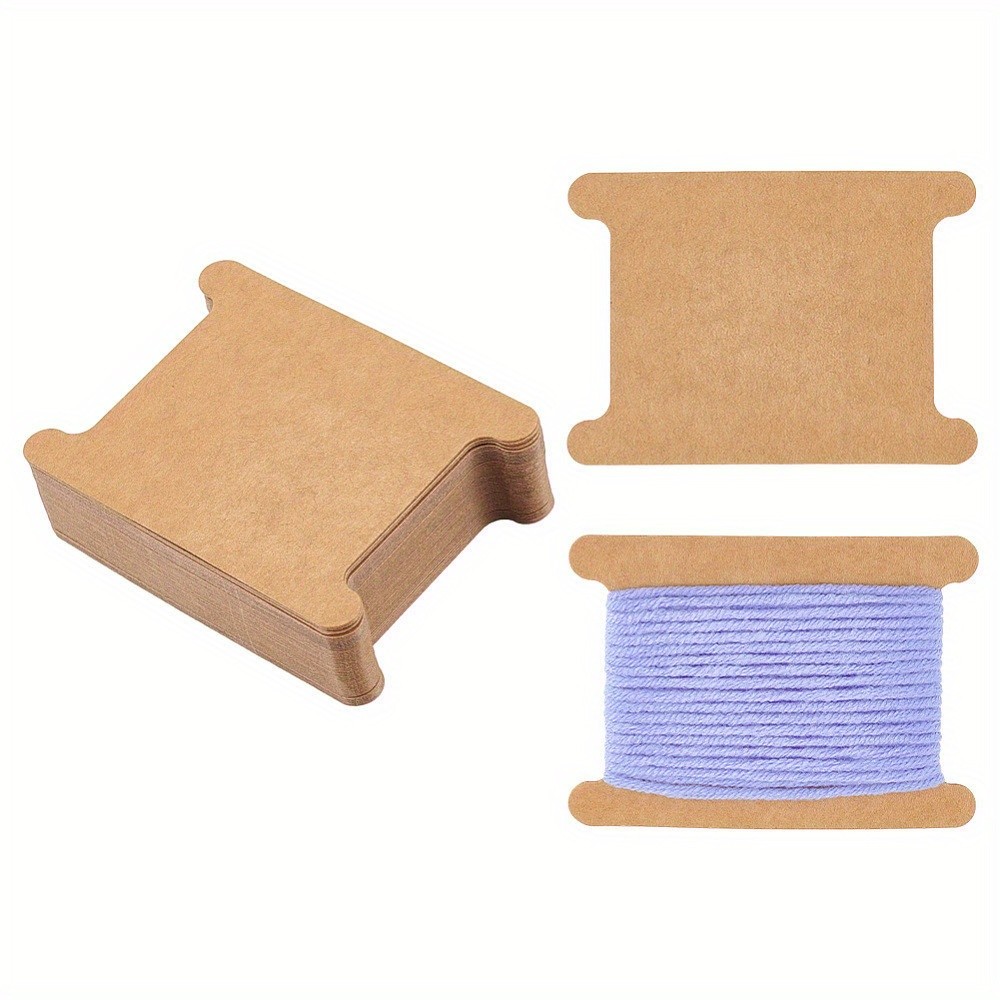 50pcs Paper Bobbins Rectangle BurlyWood 89x64x0.4mm