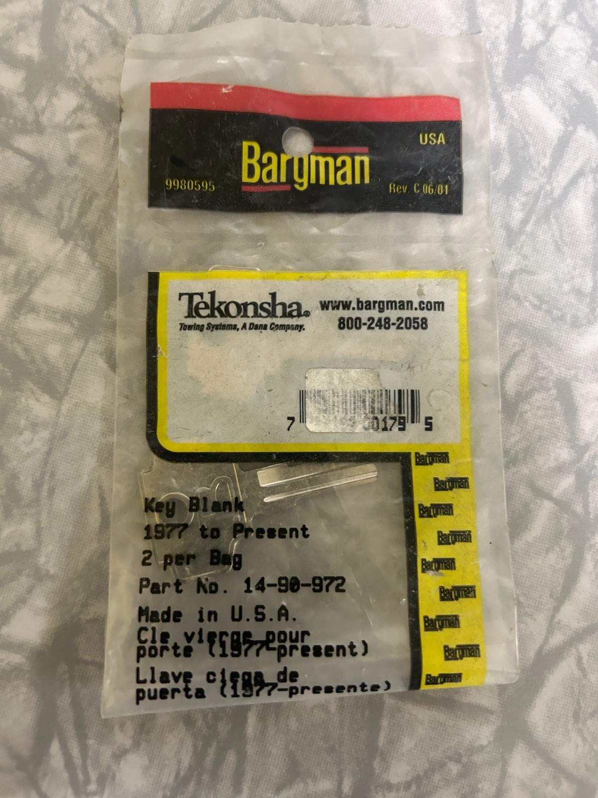 Vintage OEM Theodore Bargman Co Blanks 2 per bag L100 and L200 for 1977- present