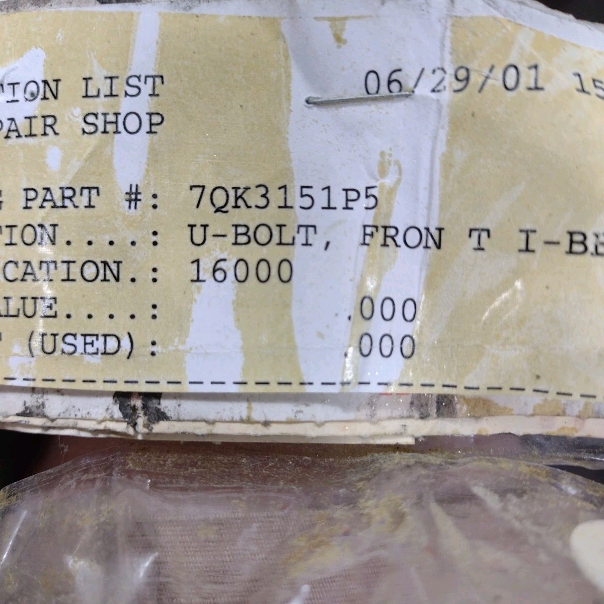 Genuine OEM Mack 7QK3151P5 U-Bolt